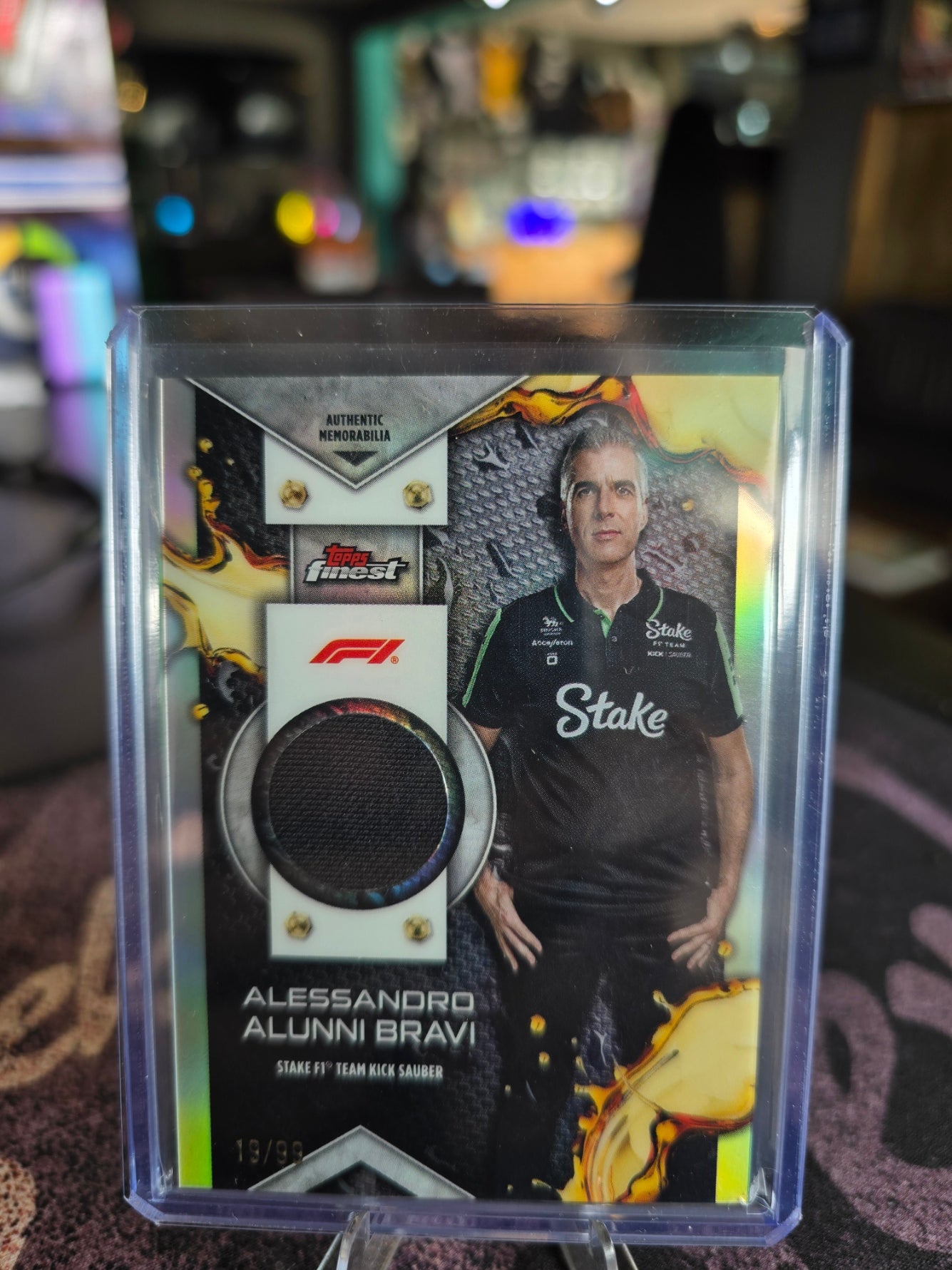 Topps Finest 2024 Formula 1 - Alessandro Alunni Bravi (Stake F1 Kick Sauber) - 19/99 Relic