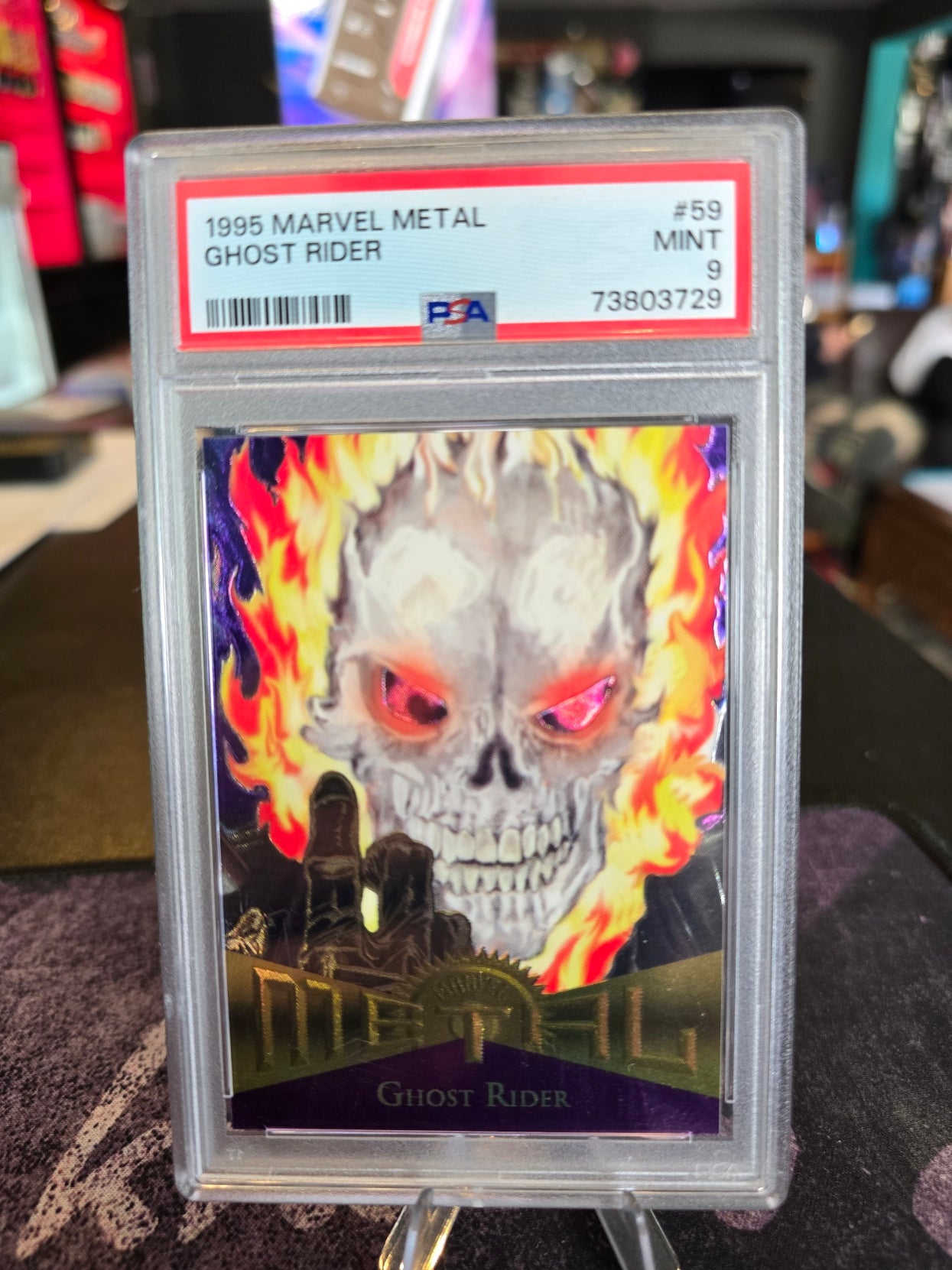 1995 Marvel Metal - Ghost Rider 59 - PSA 9