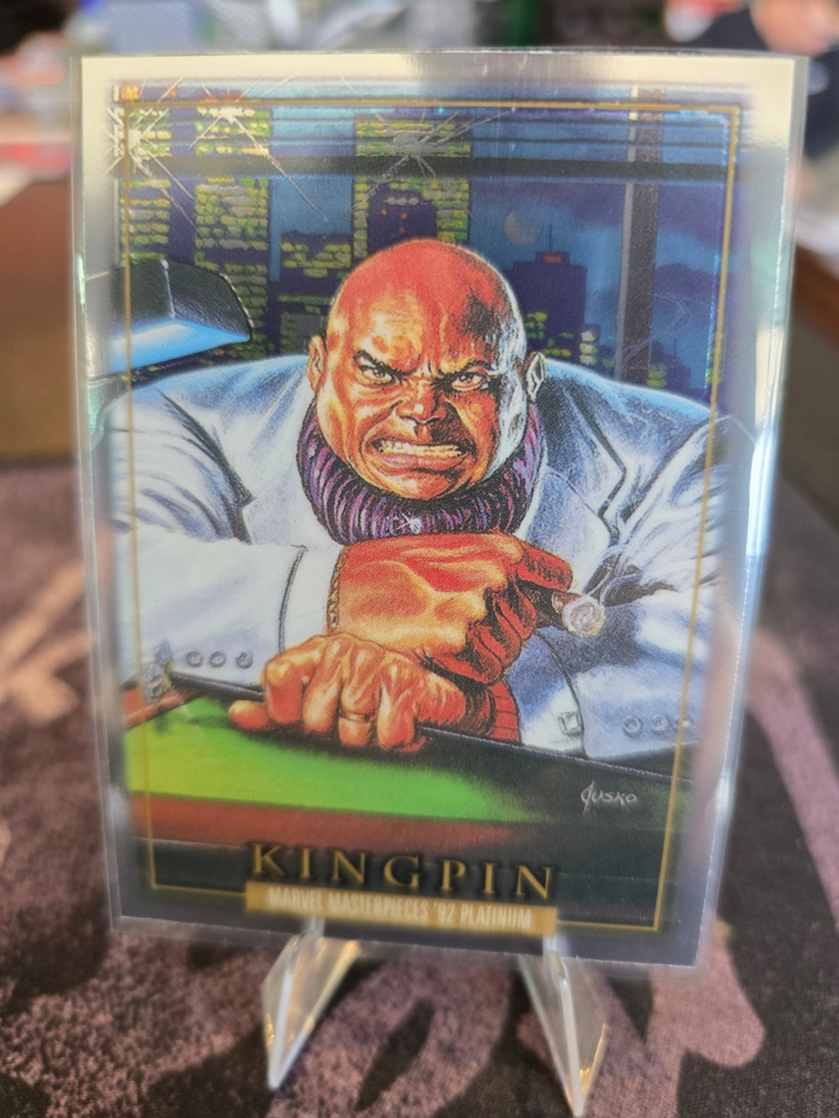 2024 Sky Box Marvel Masterpieces '92 Platinum - Kingpin 43 - Base