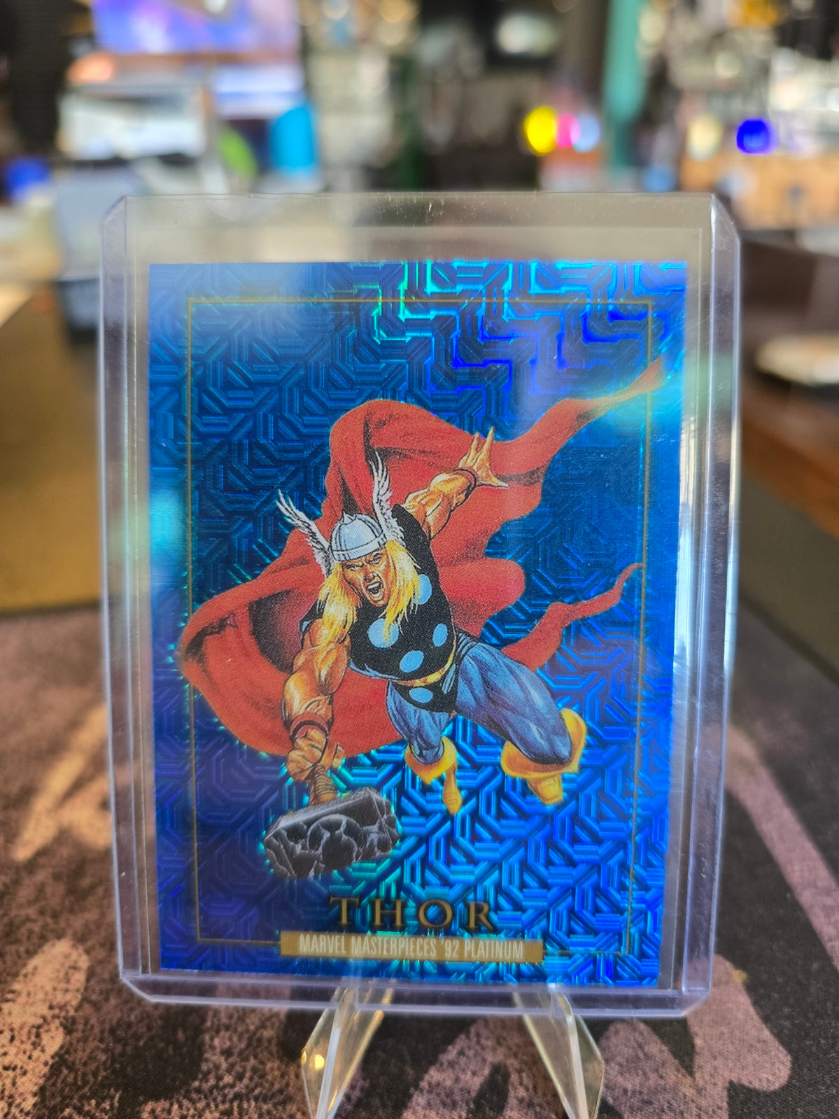 2024 Sky Box Marvel Masterpieces '92 Platinum - Thor 26 - Blue Traxx