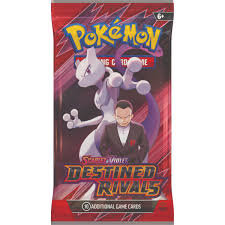 Each booster pack includes 10 cards from the Destined Rivals expansion.