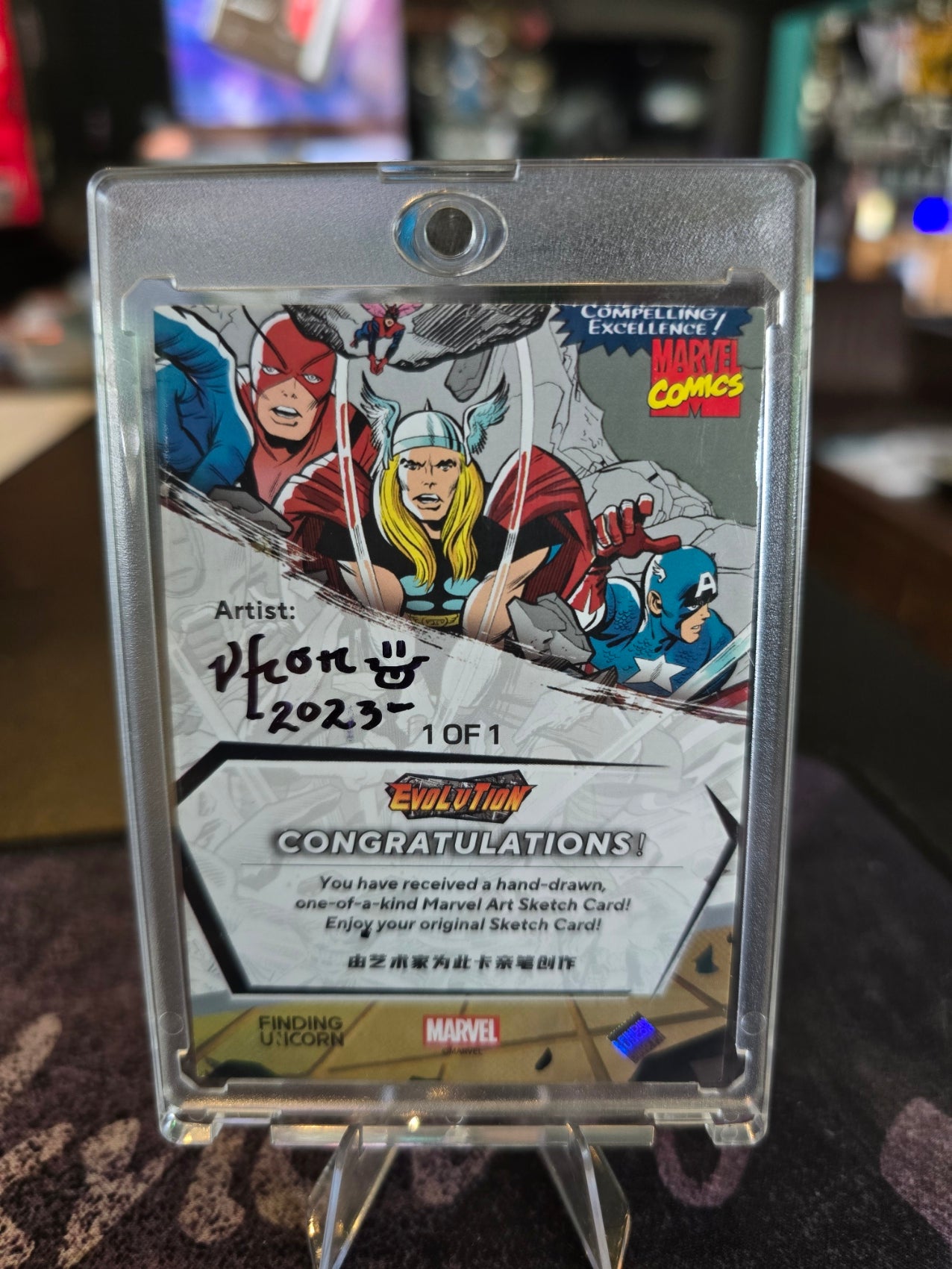 Finding Unicorn - Marvel - Spider-Man & Carnage - 1 of 1 Sketch Card (Super Rare)