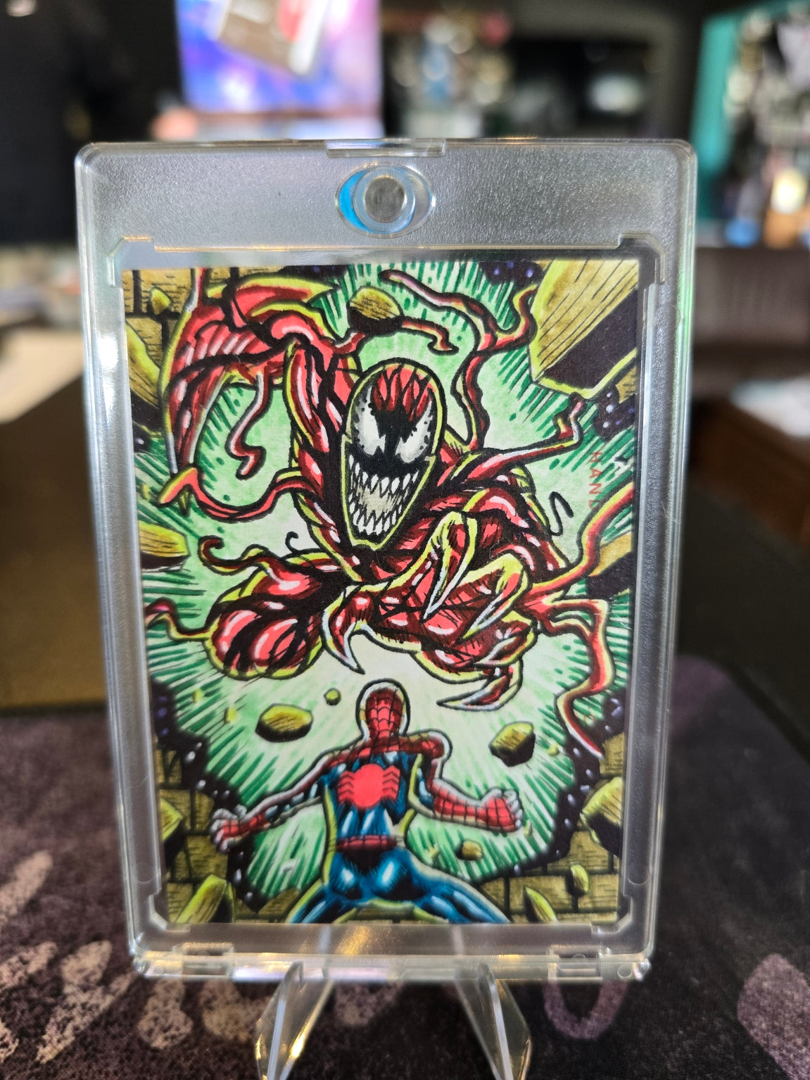 Finding Unicorn - Marvel - Spider-Man & Carnage - 1 of 1 Sketch Card (Super Rare)