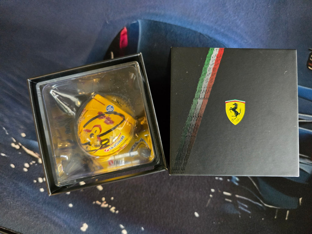 Formula 1 Official - Scuderia Ferrari 1/5 Mini Helmet - Signed By Lewis Hamilton (With Certificate)