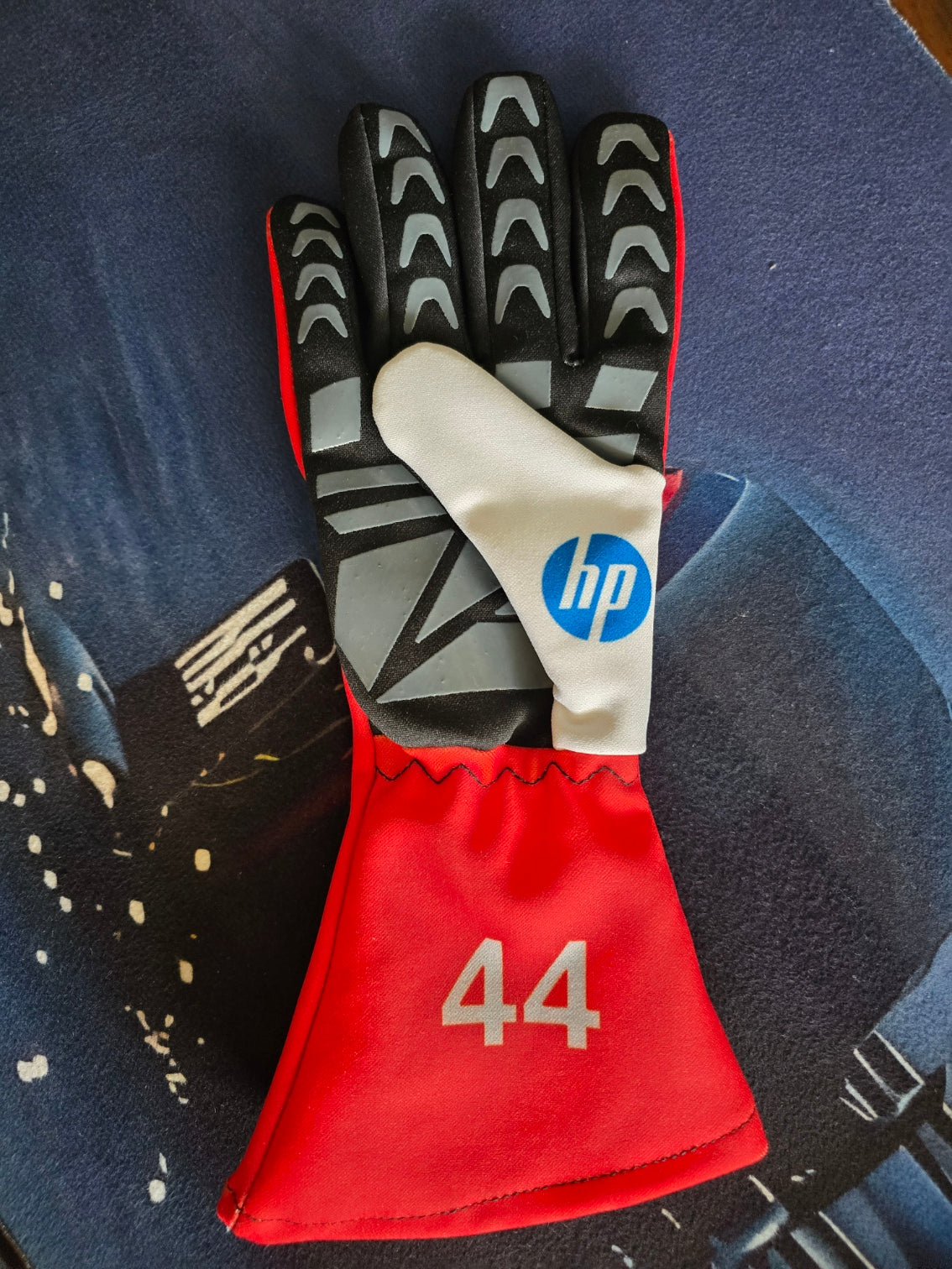 Formula 1 Official - Scuderia Ferrari Racing Glove - Signed By Lewis Hamilton (With Certificate)