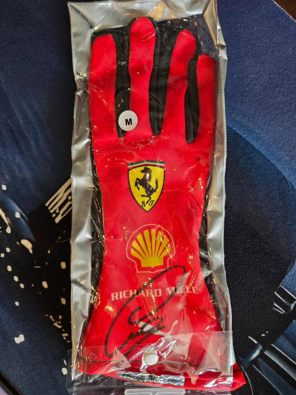 Formula 1 Official - Scuderia Ferrari Racing Glove - Signed By Lewis Hamilton (With Certificate)