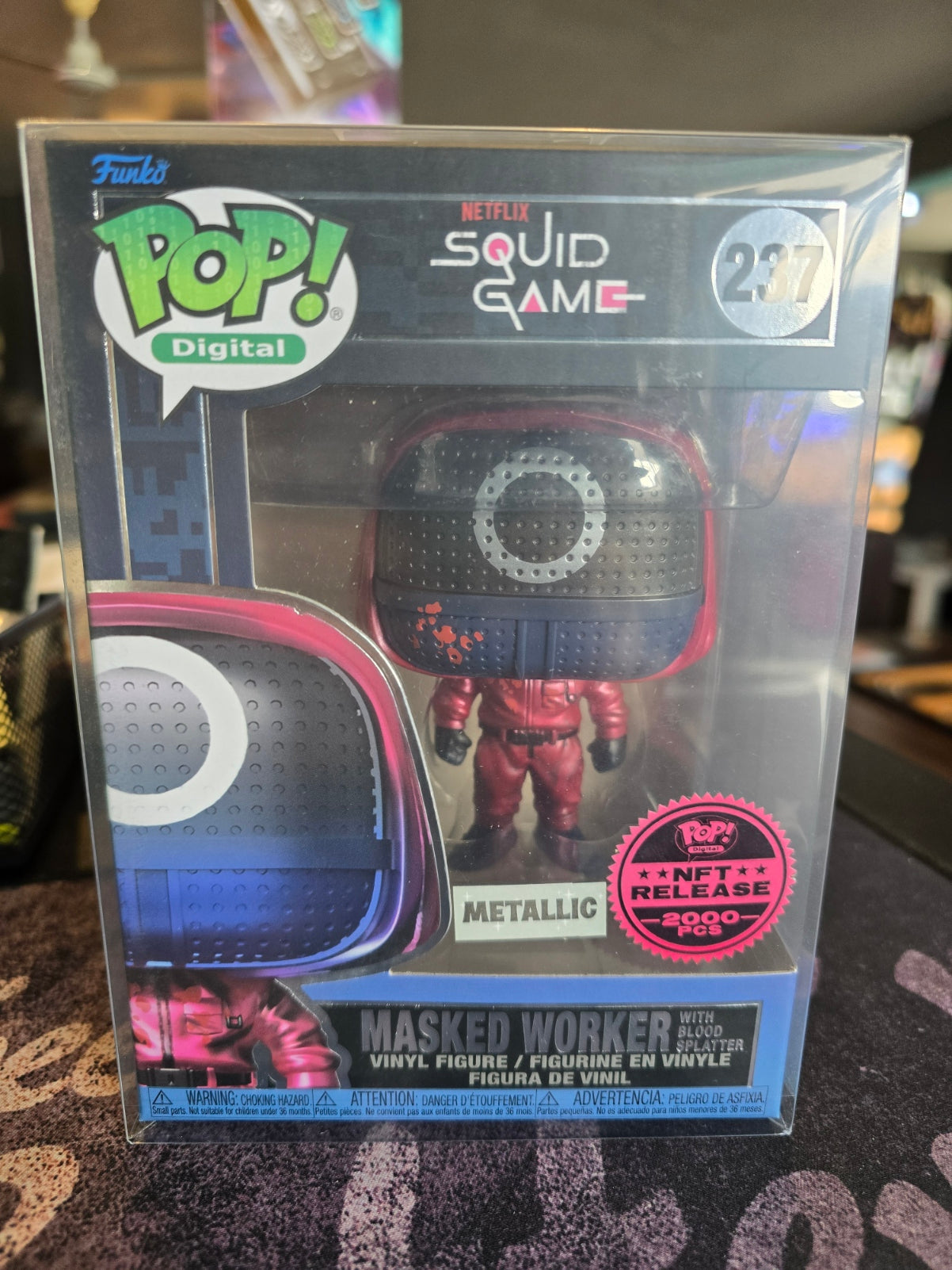 Funko Digital NFT - Squid Game - Masked Worker with Blood Splatter
