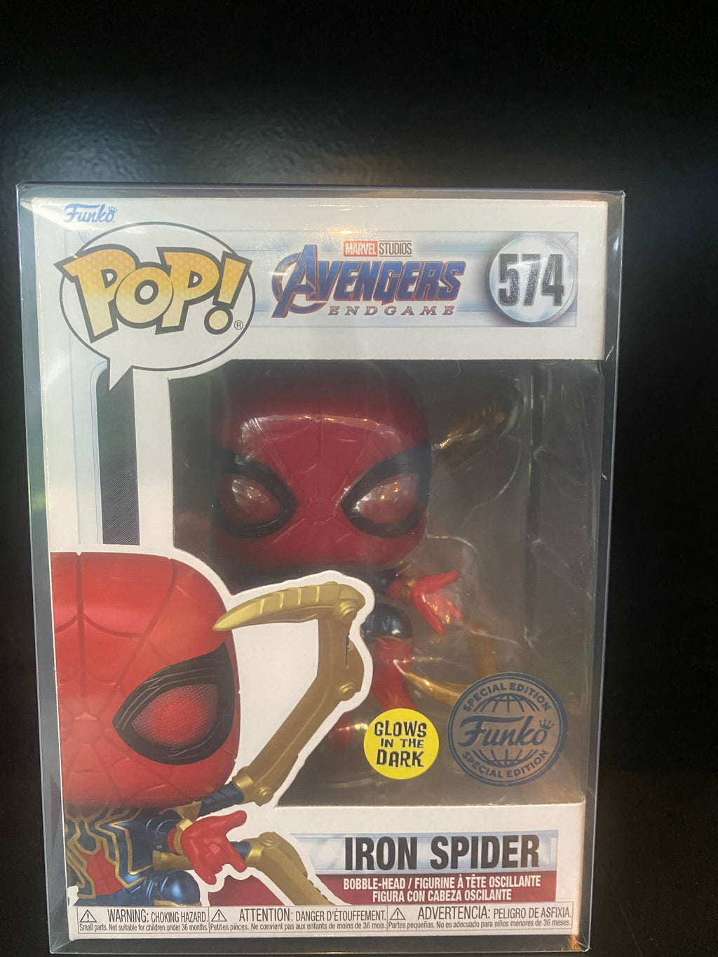 Funko Pop - Marvel Avengers Endgame - Iron Spider - Special Edition - Glow In The Dark - 574
