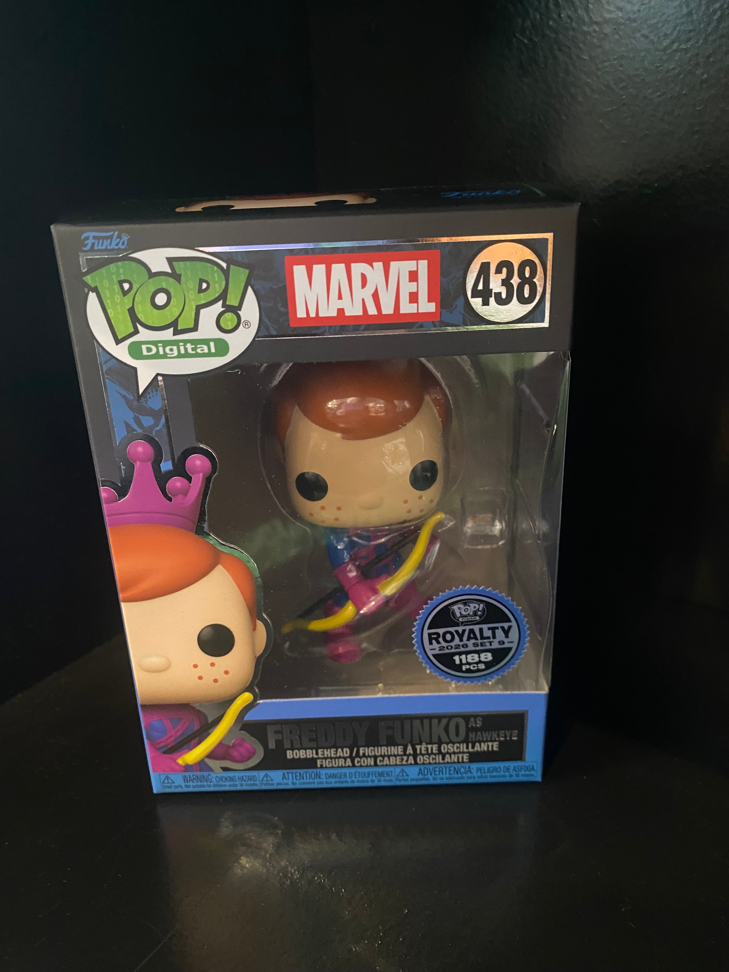 Funko Pop Digital- Freddy Funko As Hawkeye - Marvel - Royalty 2026 Set - 1186 PCS - 438