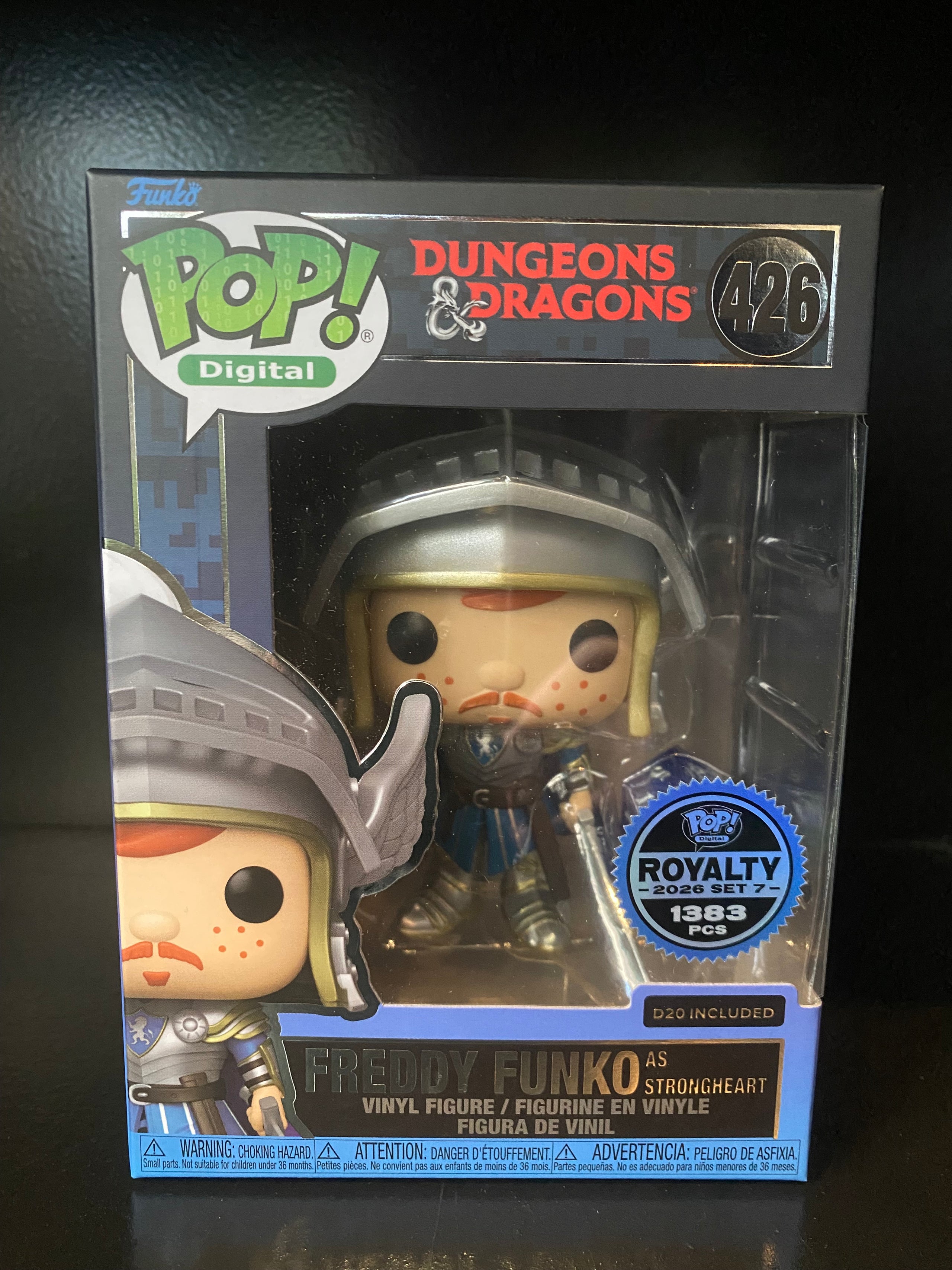 Funko Pop Digital - Dungeons and Dragons - Freddy Funko as Strongheart - Royalty 2026 Set 7 - 1383 PCS - 426