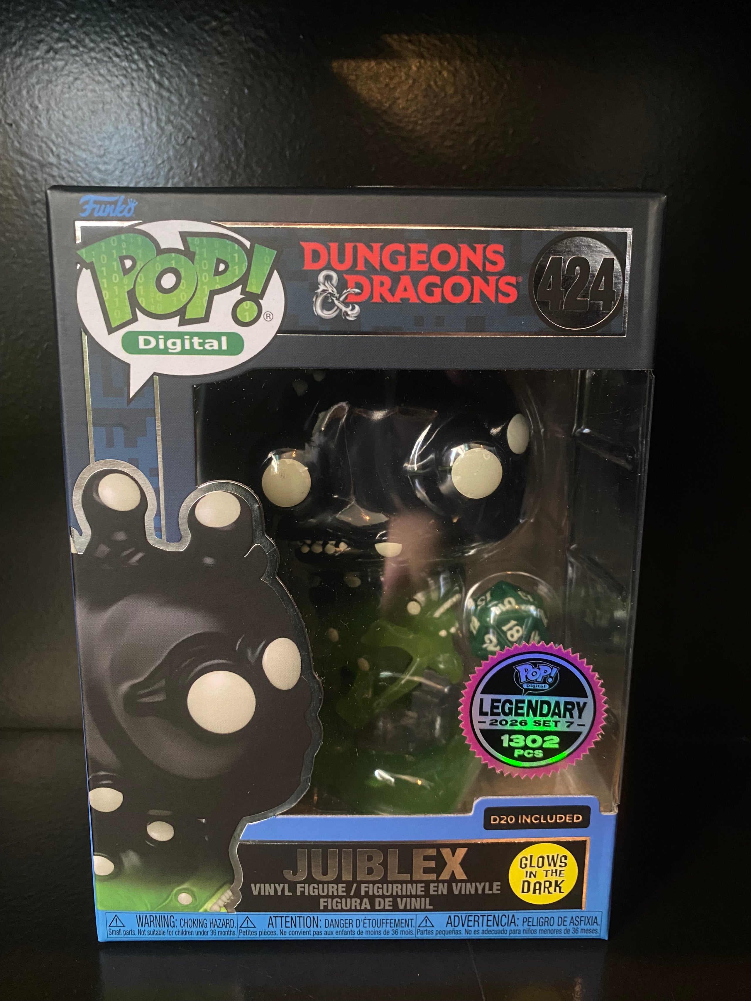 Funko Pop Digital - Dungeons and Dragons - Juiblex  -Glow In The Dark - Legendary 2026 Set 7 - 1302 PCS - 424