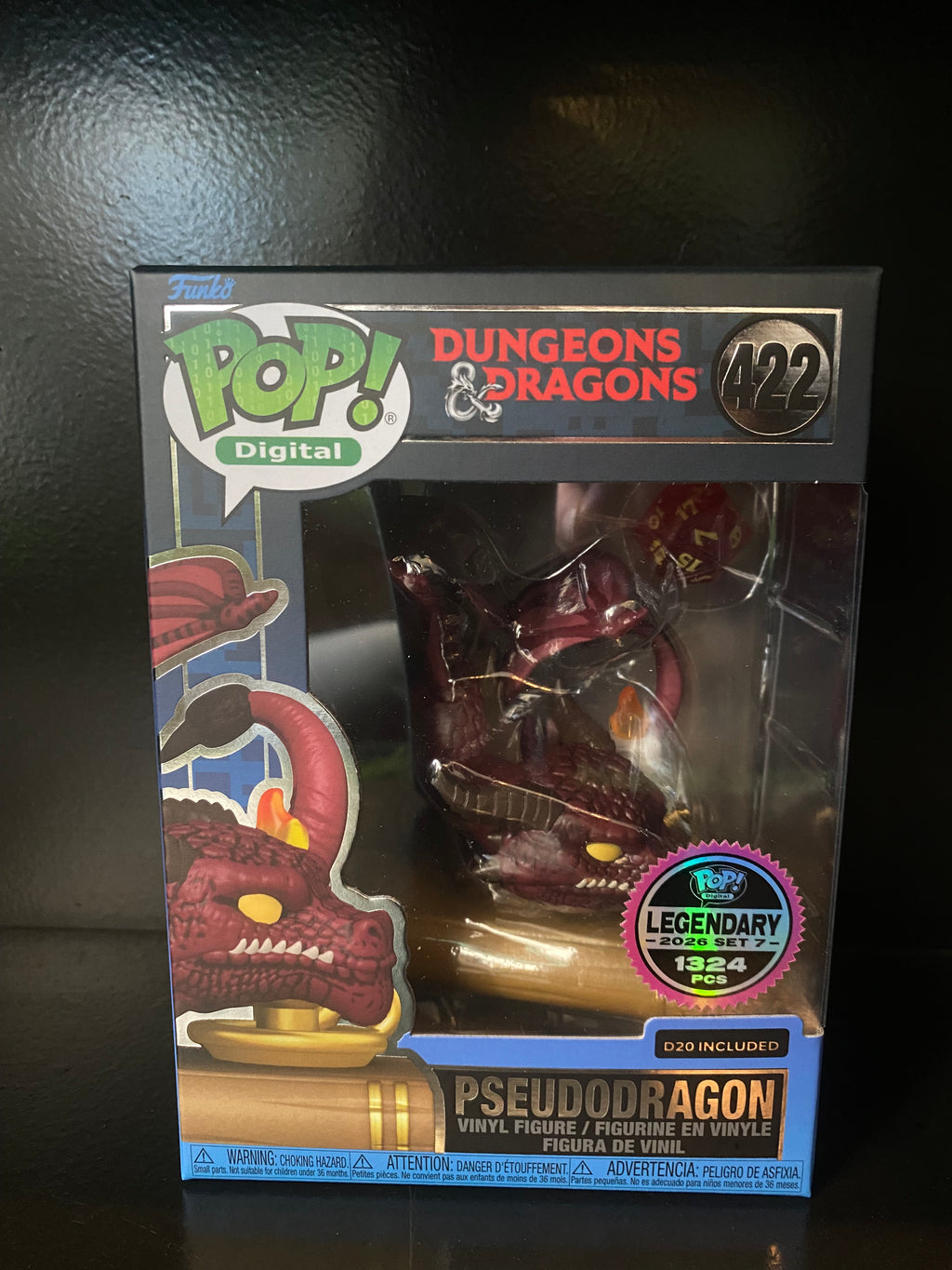Funko Pop Digital - Dungeons and Dragons - Pseudodragon - Legendary 2026 Set 7 - 1324 PCS - 422