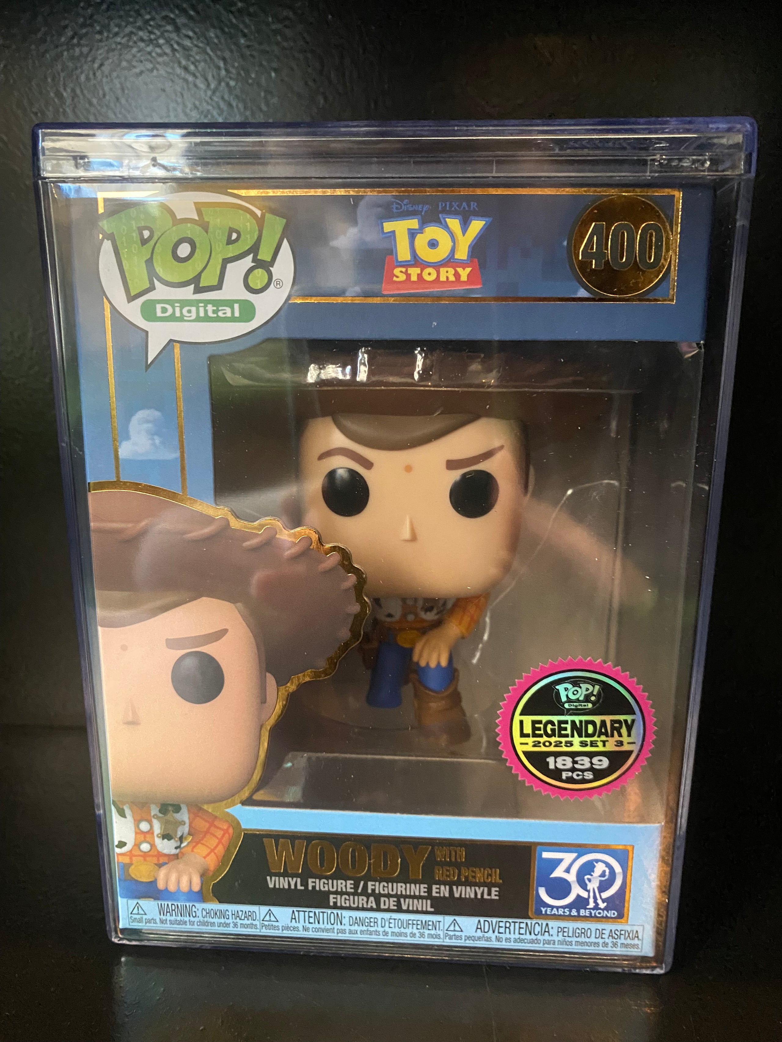 Funko Pop Digital - Toy Story - Woody with Red Pencil - Legendary 2025 Set 3 - 1839 PCS - 400