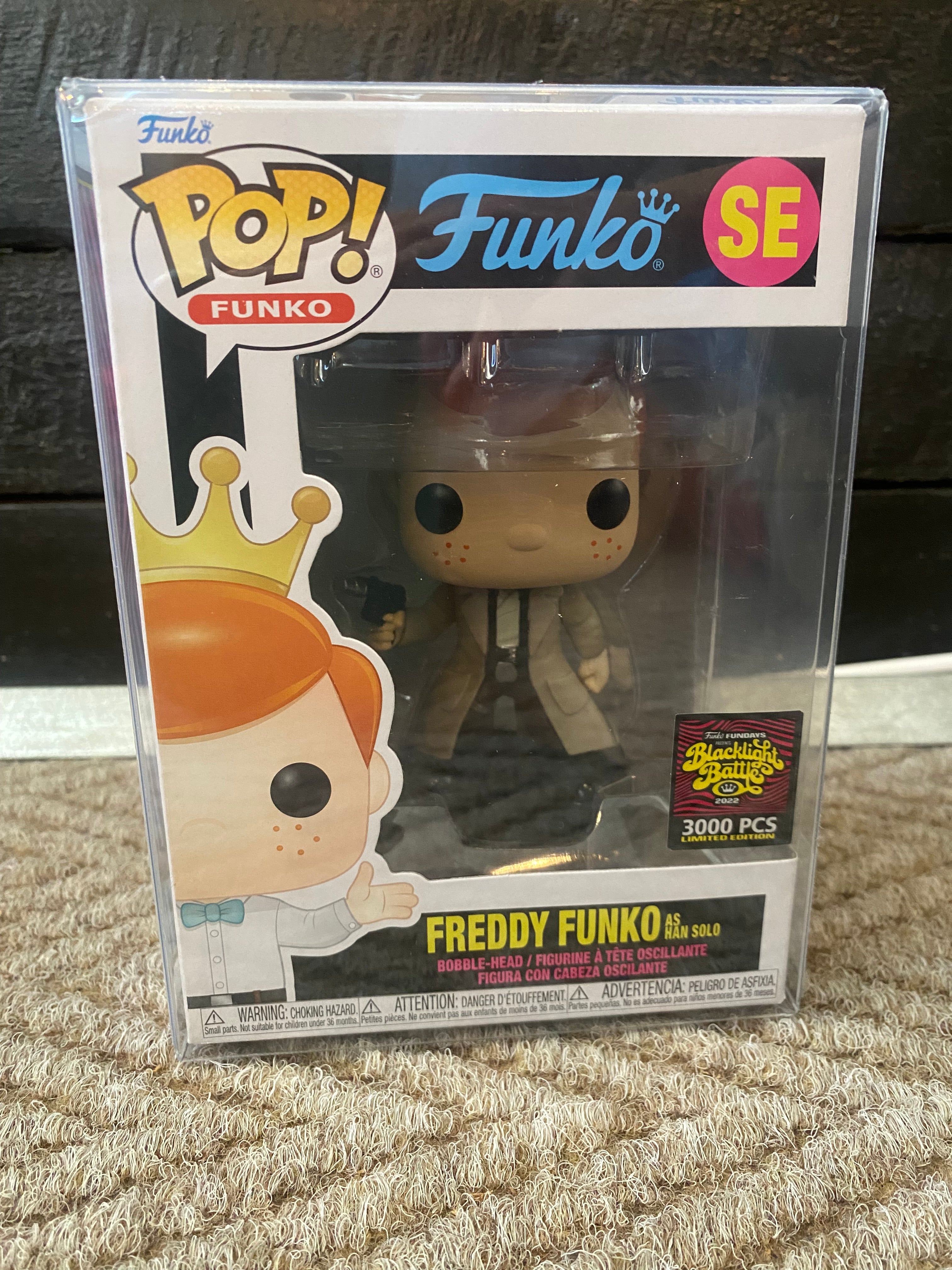 Funko Pop Funko - Freddy Funko as Han Solo - Blacklight Battle - 3000 PCS - SE 