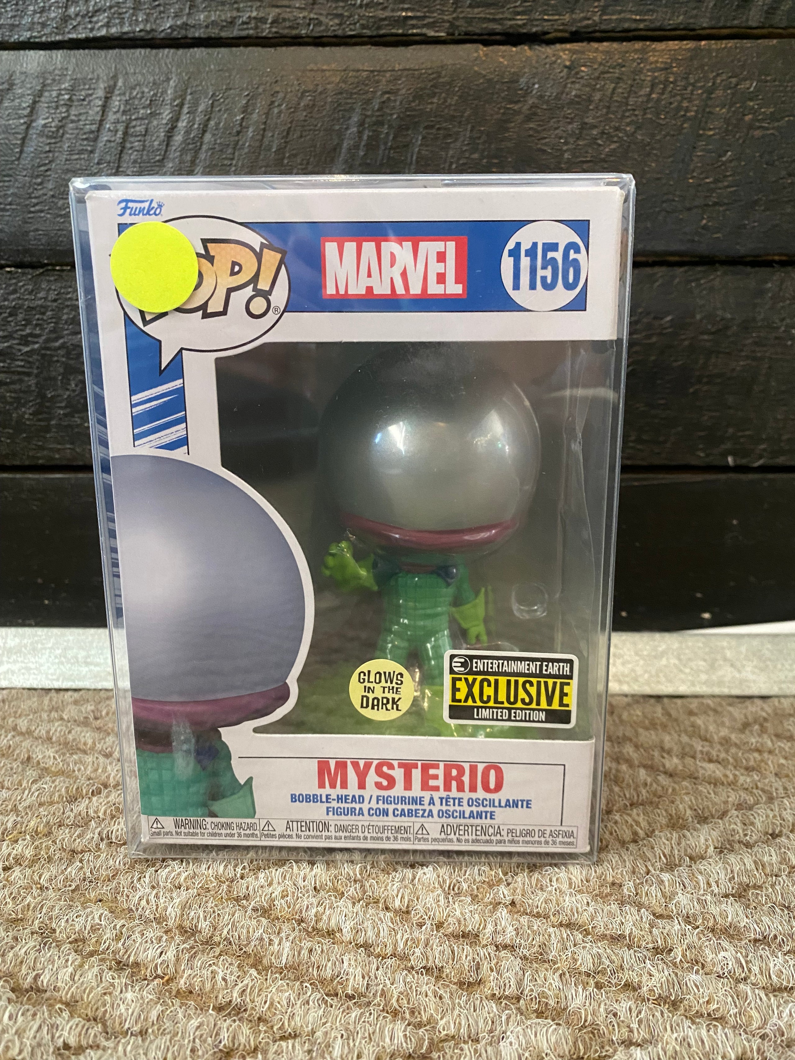 Funko Pop Marvel - Mysterio - Glow In The Dark - Entertainment Earth Exclusive Limited Edition - 1156