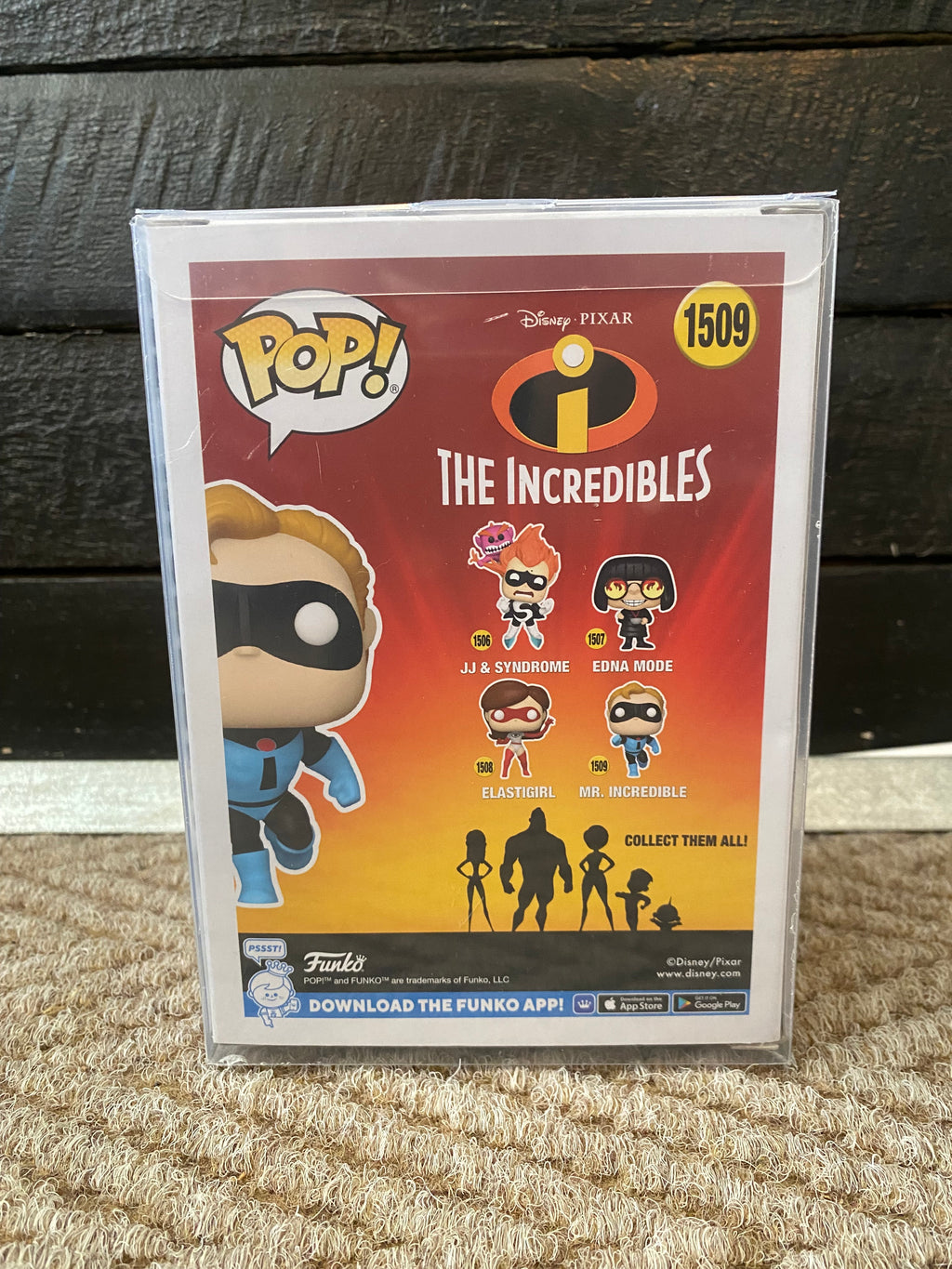 Funko Pop - The Incredibles - Mr Incredible - Signed by Jeff Bergman - Certified - 1509