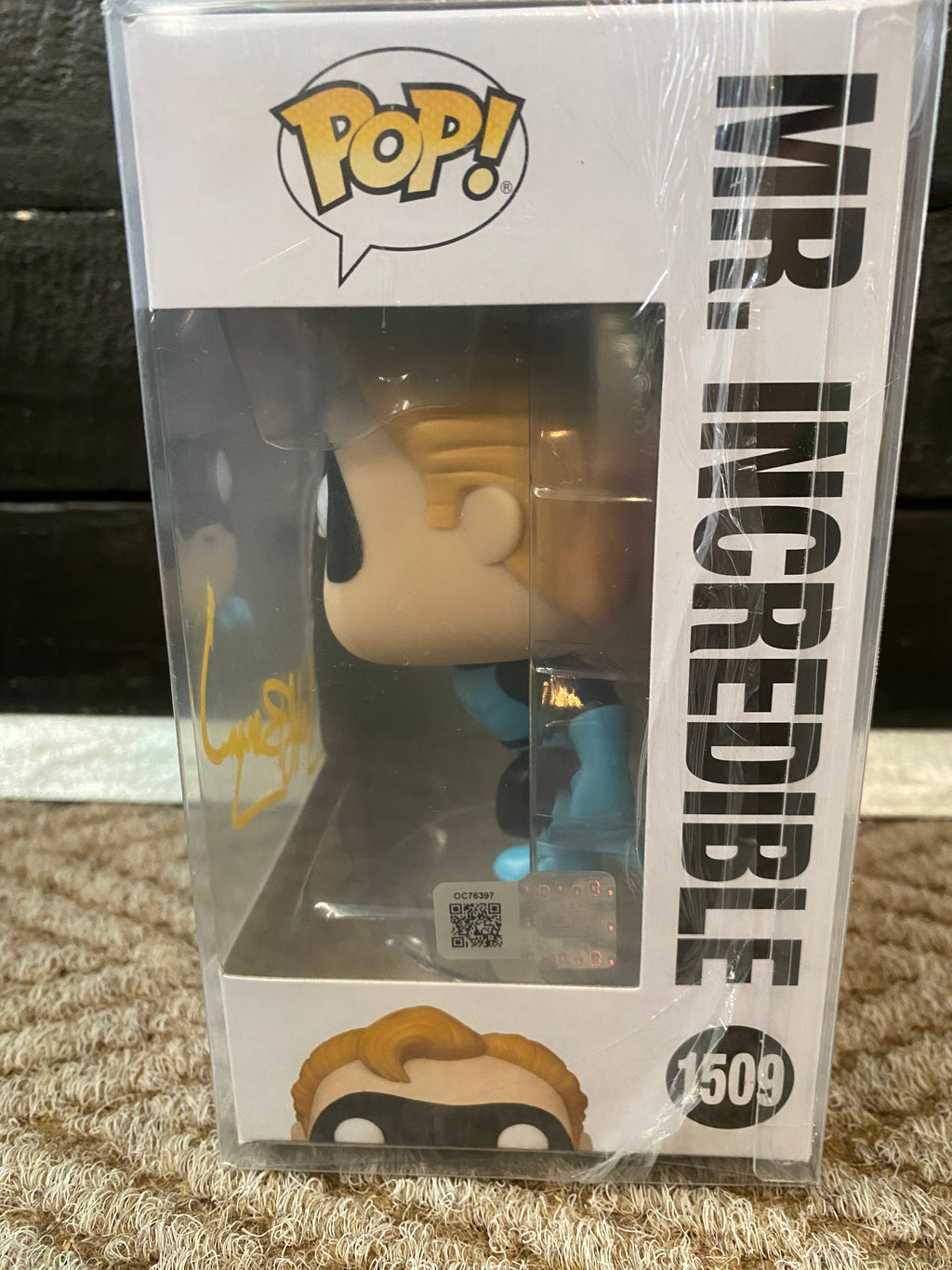 Funko Pop - The Incredibles - Mr Incredible - Signed by Jeff Bergman - Certified - 1509