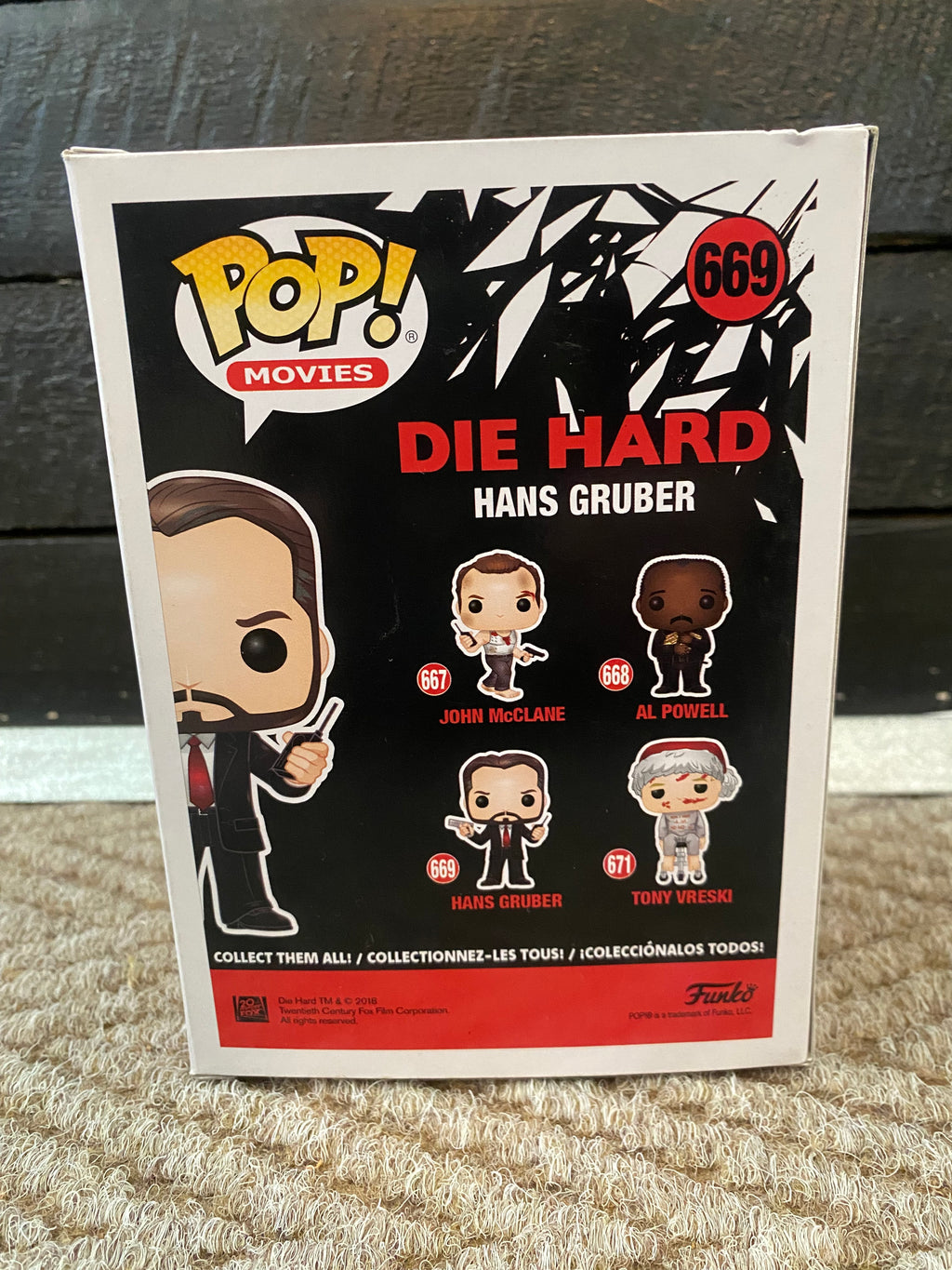 Funko Pop Movies - Die Hard - Hans Gruber - 669