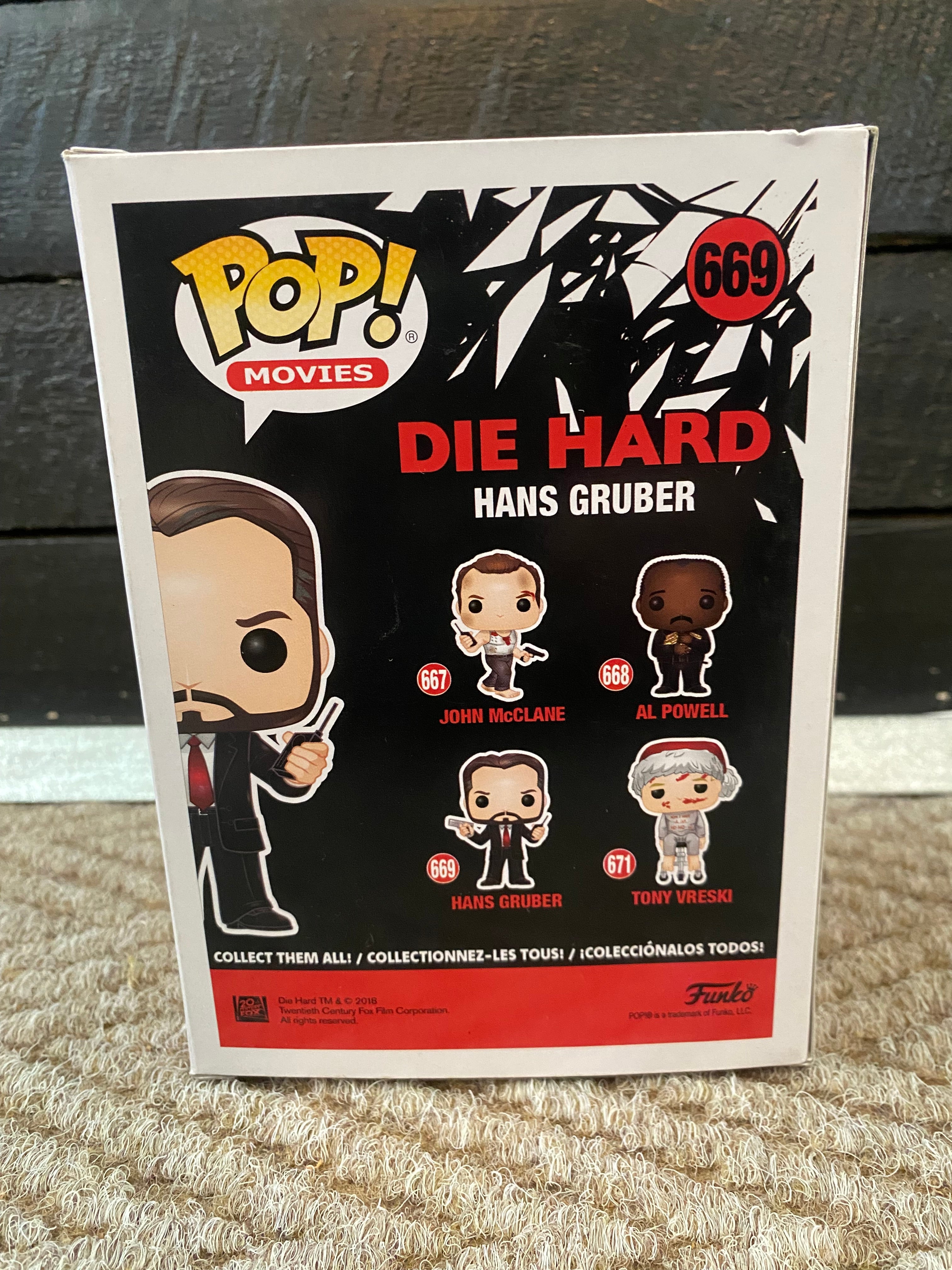 Funko Pop Movies - Die Hard - Hans Gruber - 669
