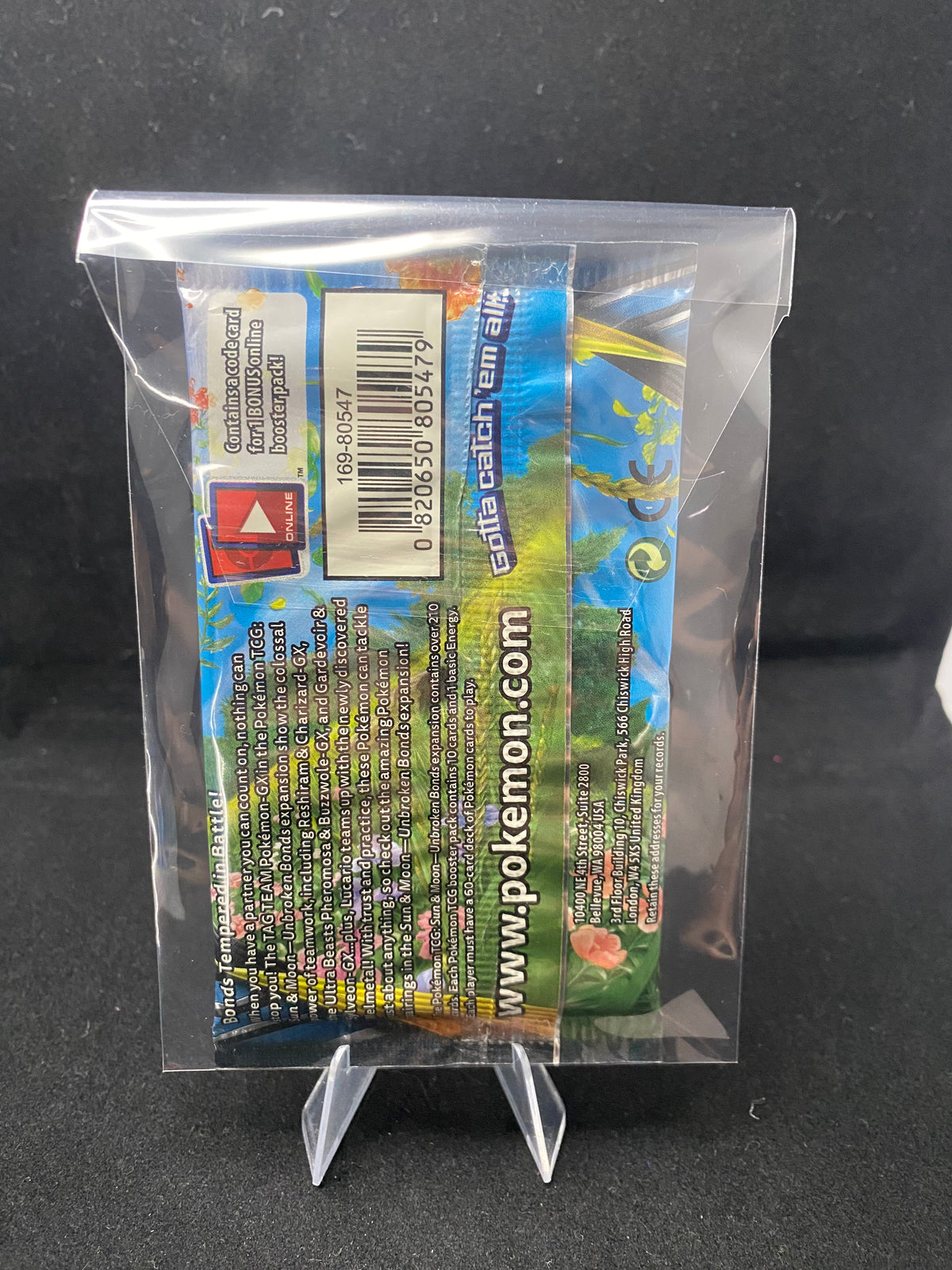 Pokémon - VINTAGE - SEALED - Sun & Moon Unbroken Bonds - Gardevior and Sylveon - Booster Pack