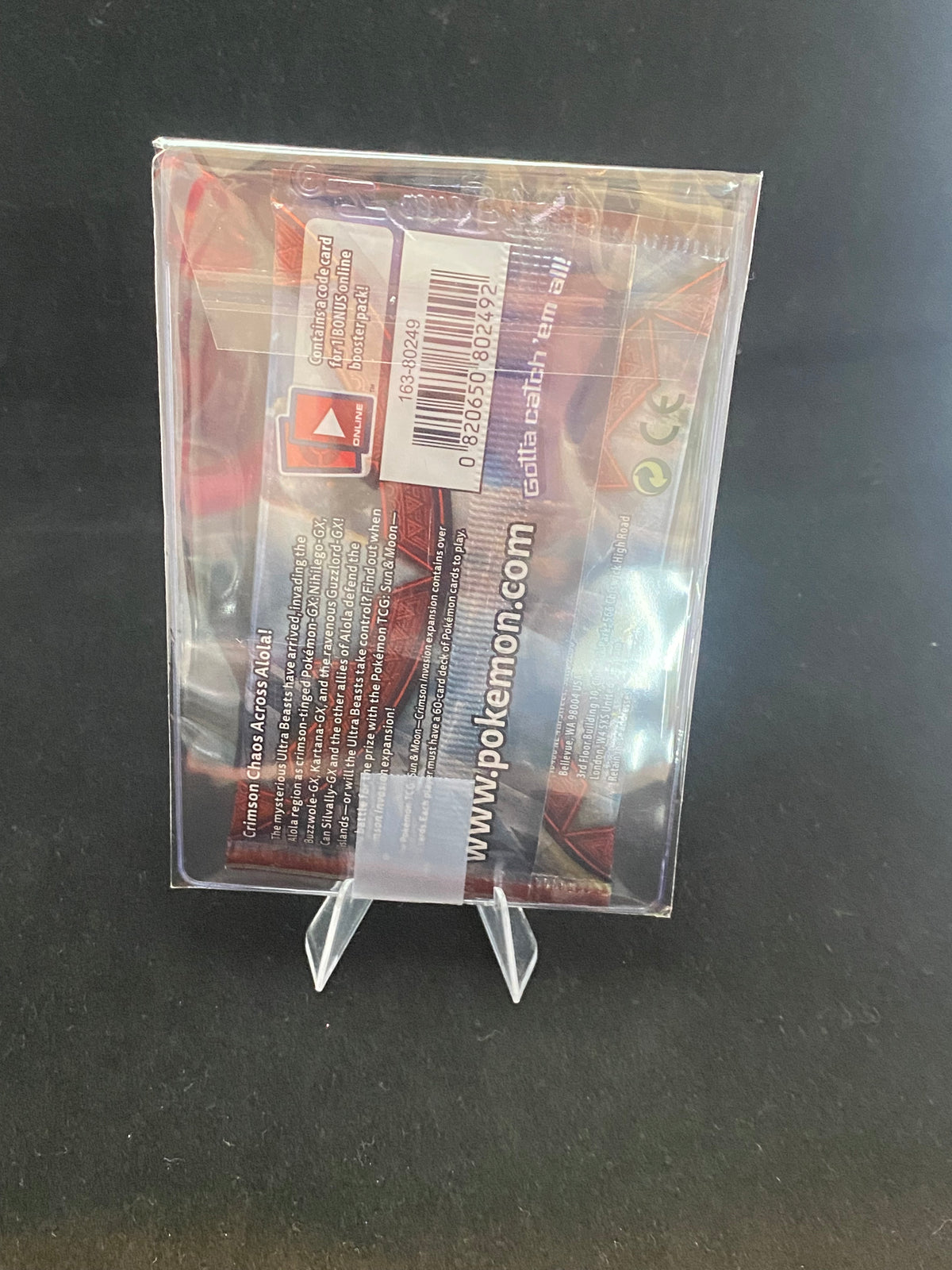 Pokémon - VINTAGE - SEALED - Sun & Moon Crimson Invasion - Legenday Pokémon Silvally -Booster Pack
