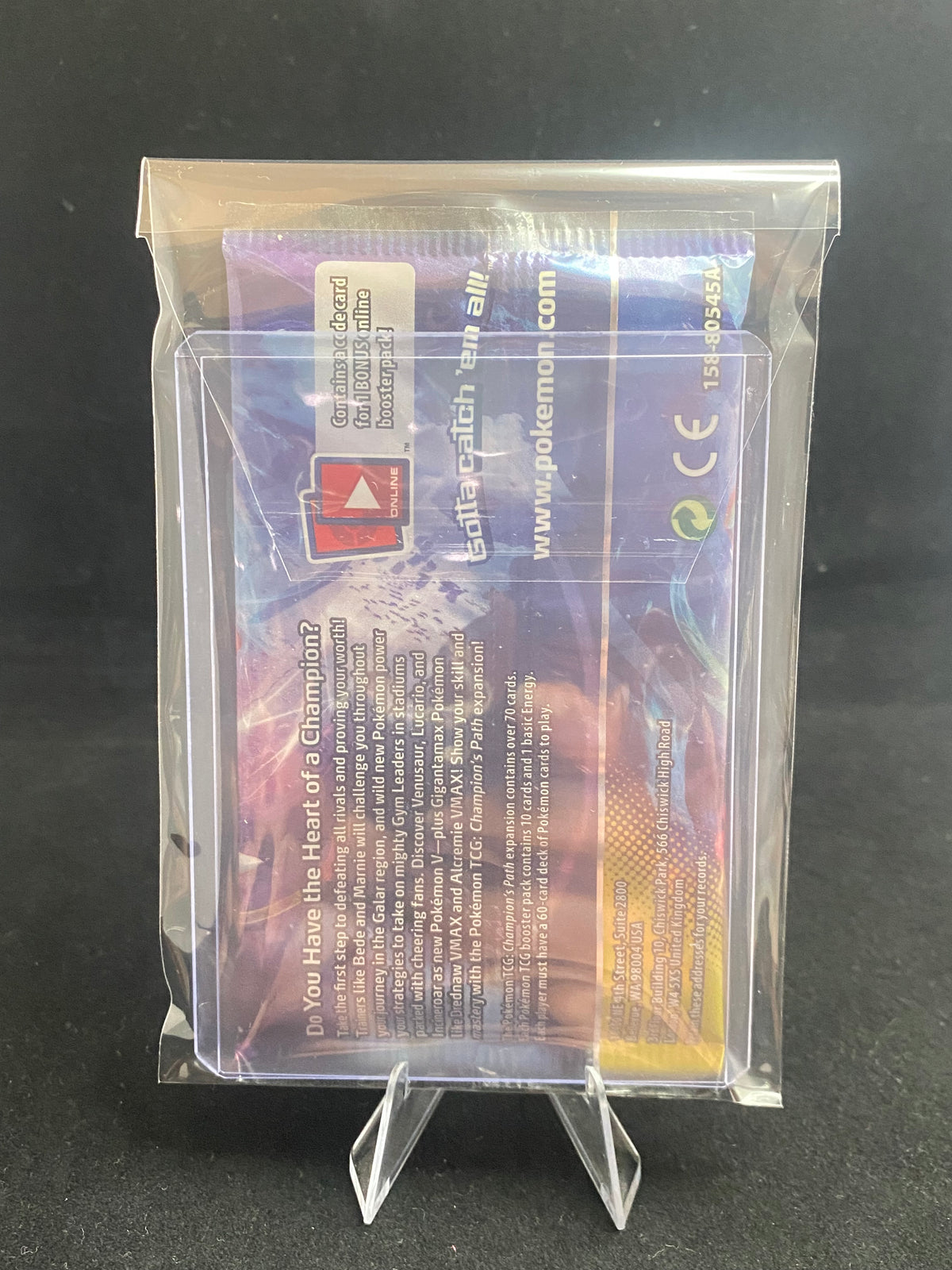 Pokémon - VINTAGE - SEALED -  Champions Path  - Gigantamax Drednaw - Booster Pack