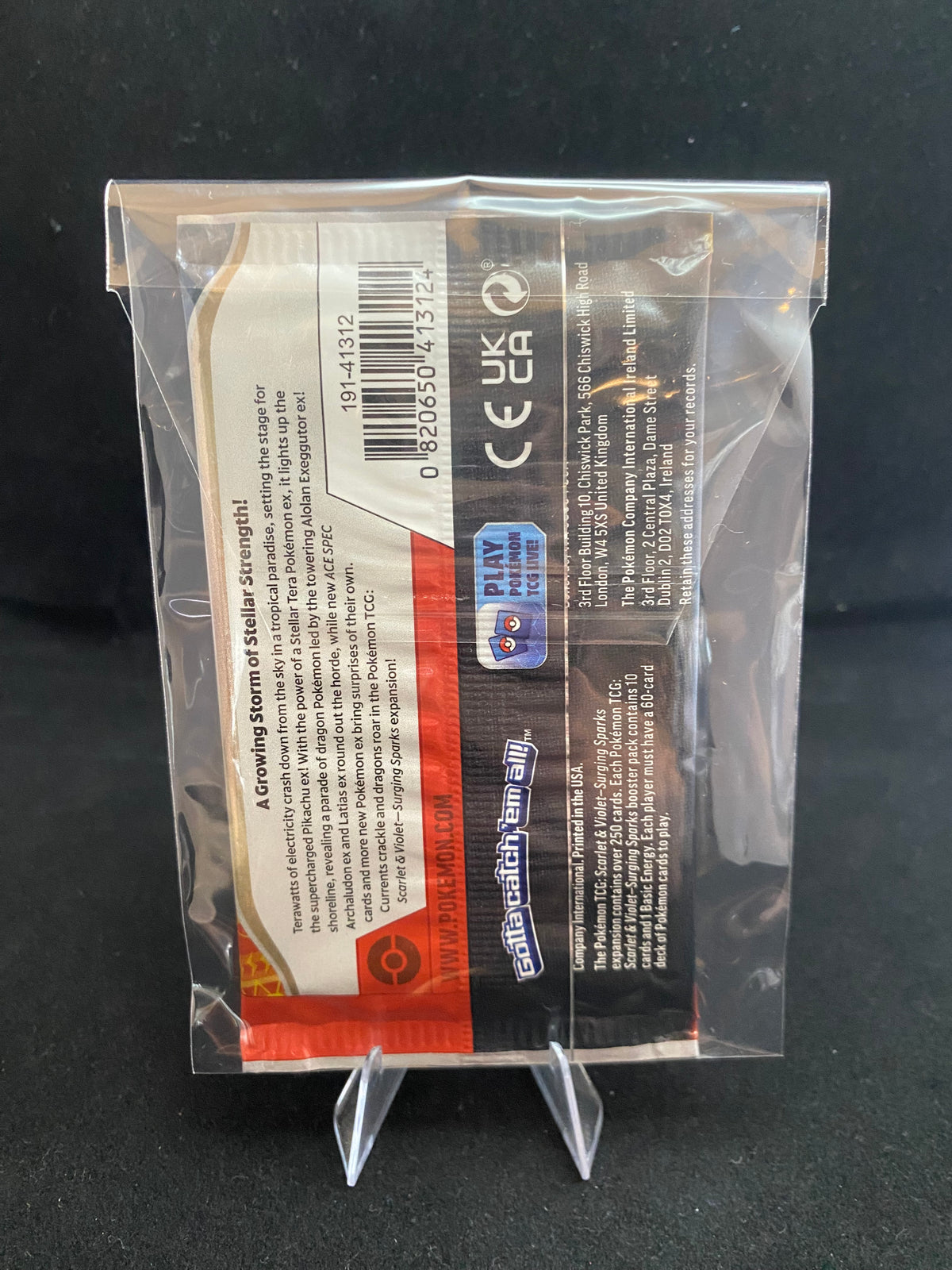 Pokémon - VINTAGE - SEALED - Scarlet and Violet Surging Sparks - Booster Pack