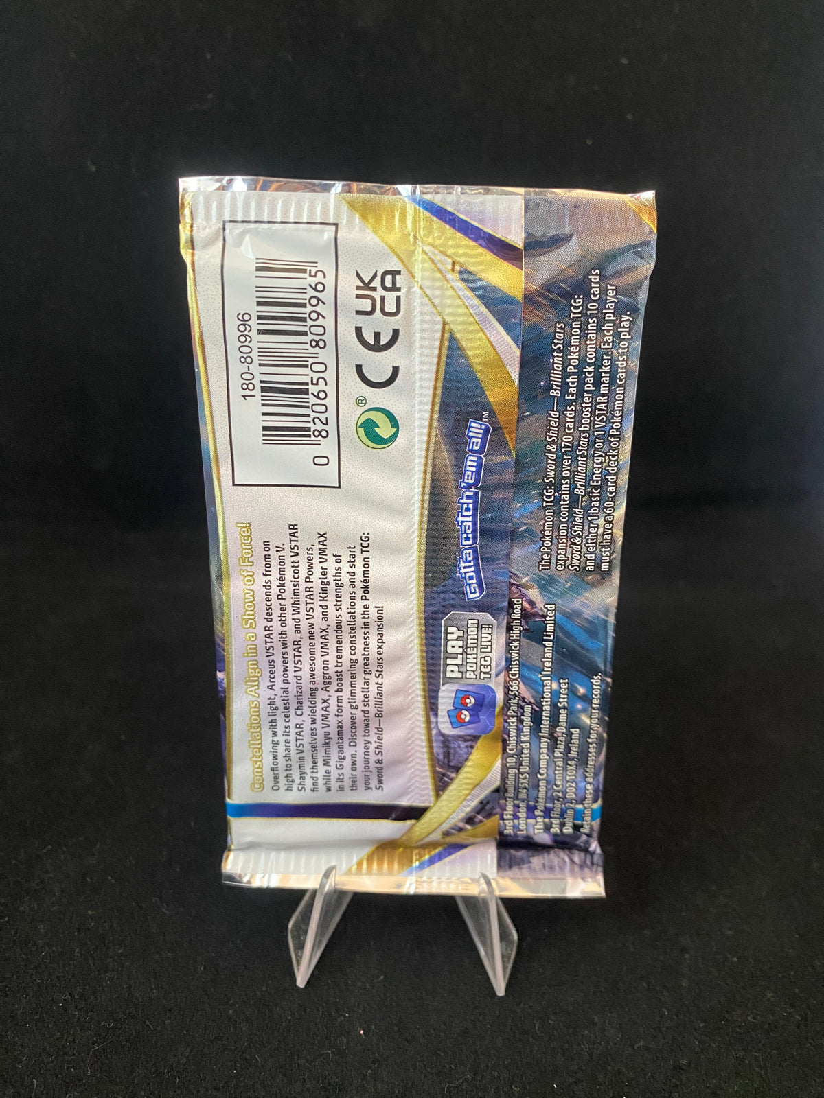 Pokémon - VINTAGE - SEALED - Sword and Shield Brilliant Stars - Arceus - Booster Pack