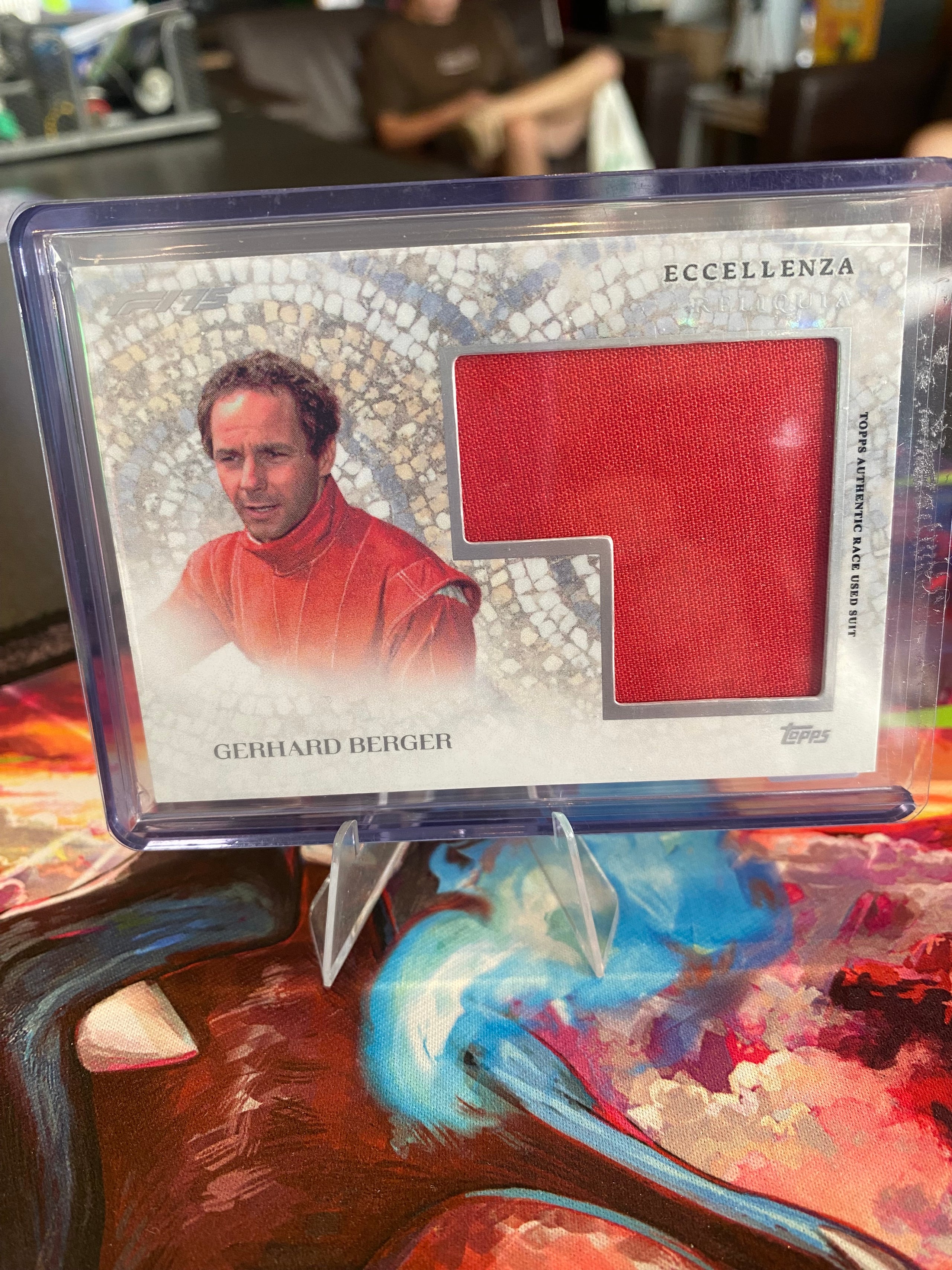 Topps Eccellenza 2025 - Gerhard Berger - Race Suit Relic - Reliquia