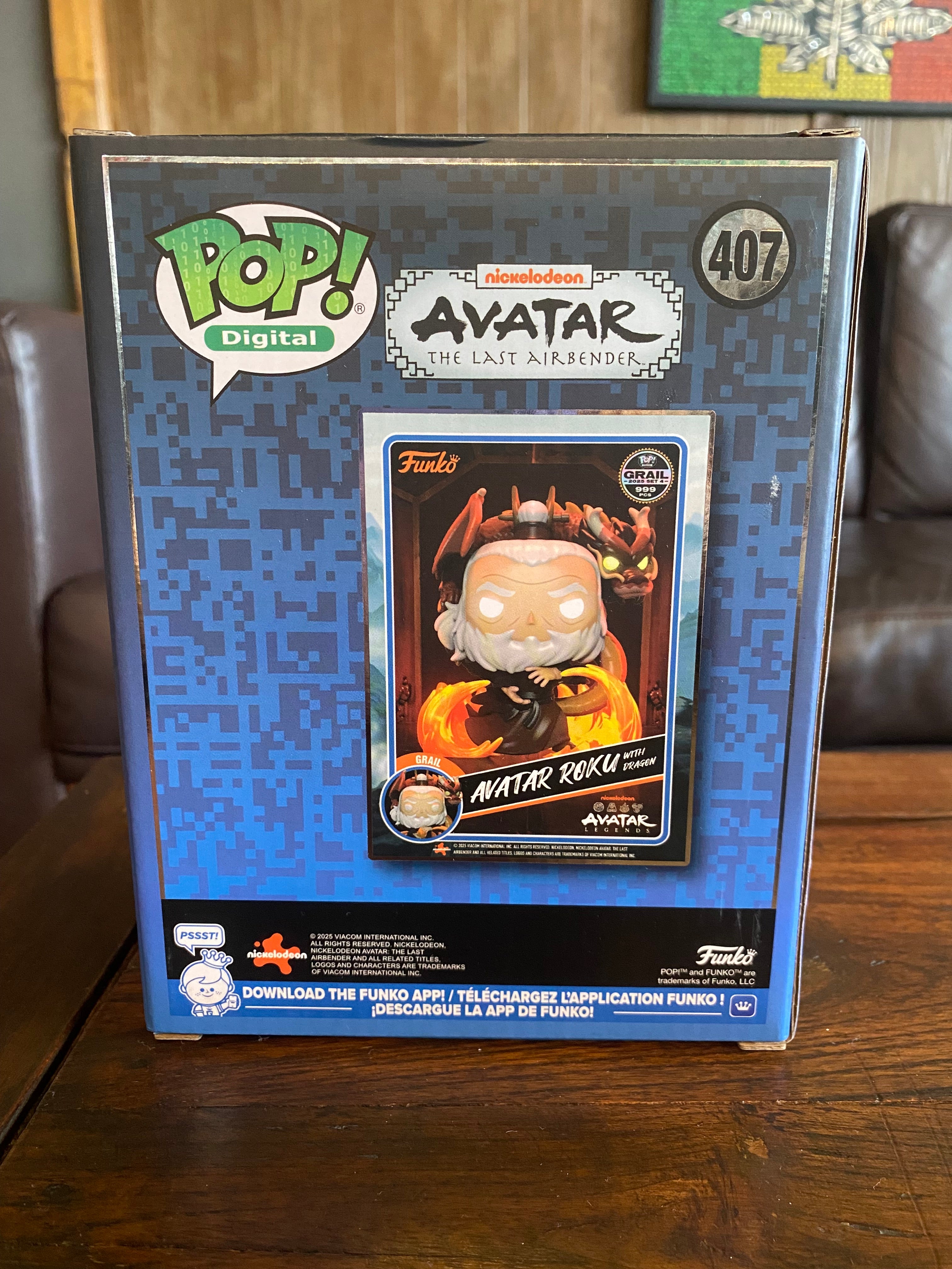 Funko Digital NFT - Avatar The Last Airbender - Avatar Roku with Dragon