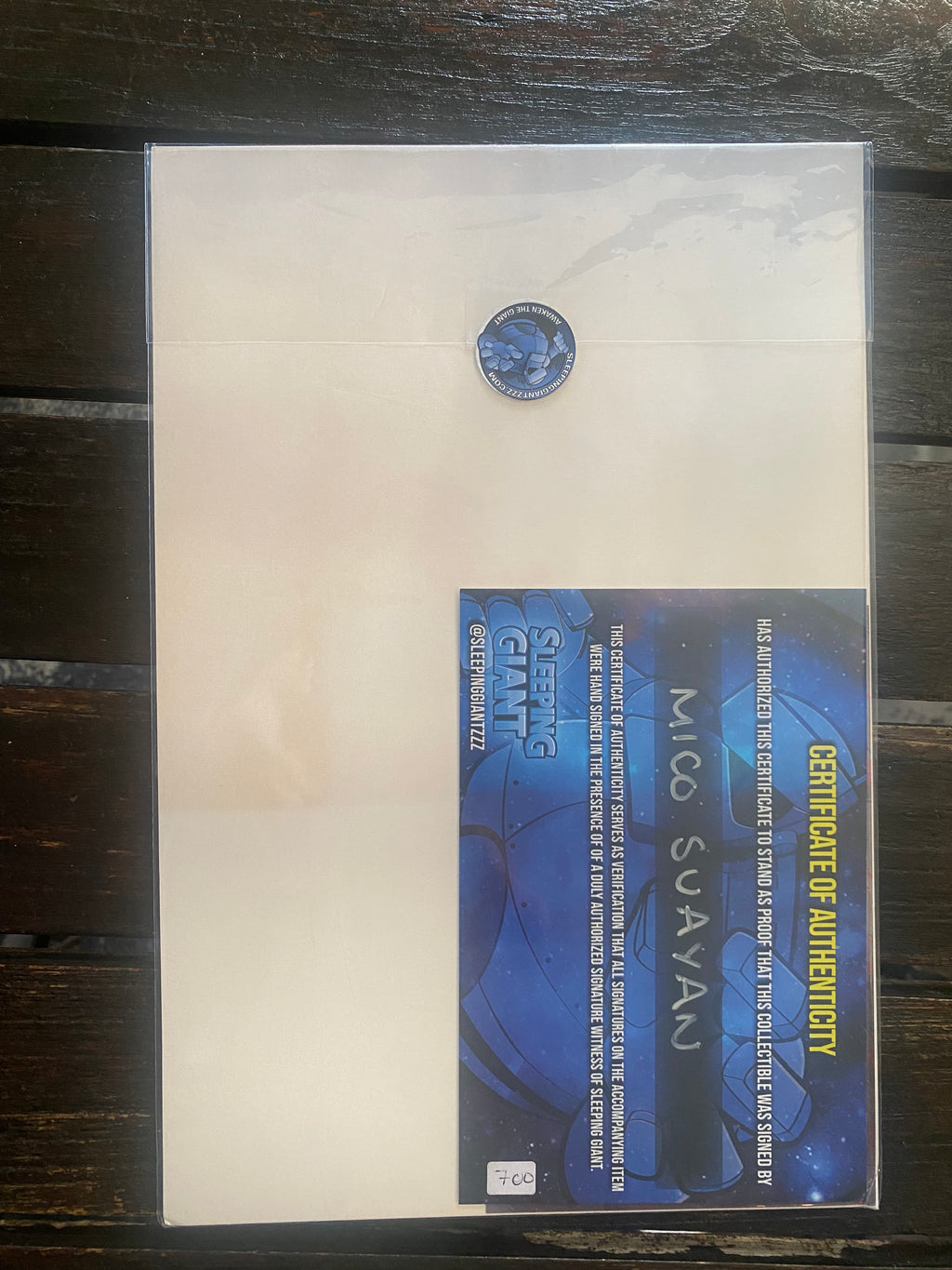 Fantastic Four Comic #1 - Cert of Authenticity: Mico Suayan