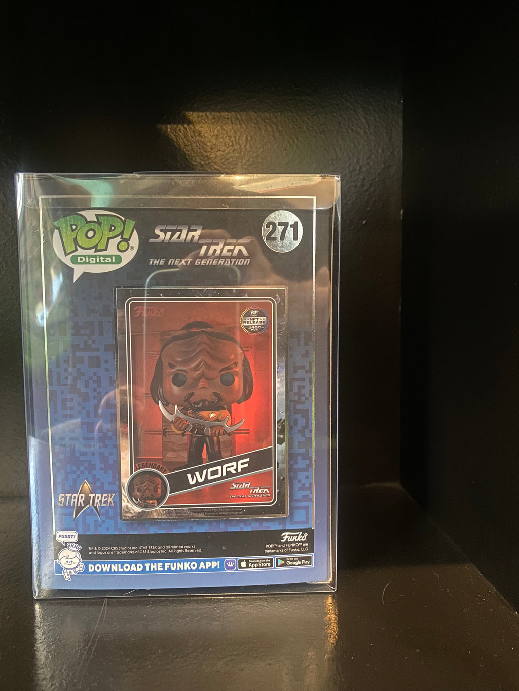 Funko Pop Digital - Star Trek The Next Generation - Worf - NFT Release - 2400 PCS - 271