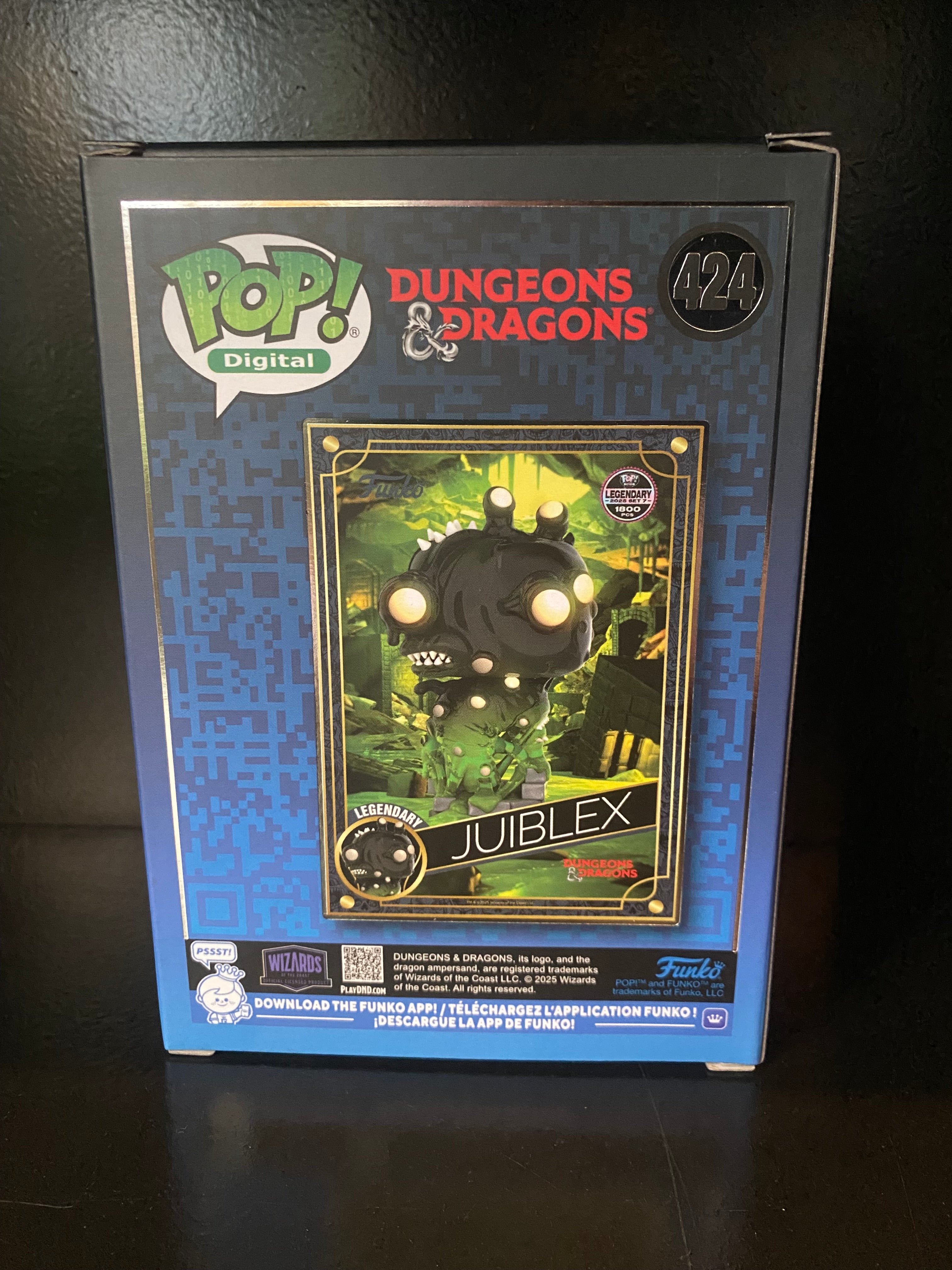 Funko Pop Digital - Dungeons and Dragons - Juiblex  -Glow In The Dark - Legendary 2026 Set 7 - 1302 PCS - 424