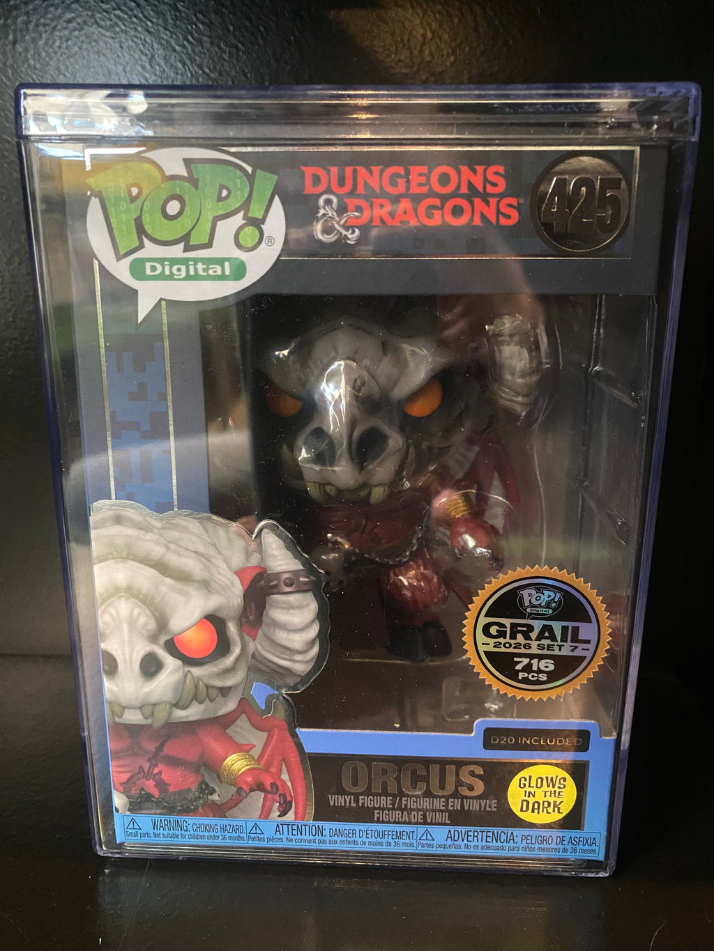 Funko Pop Digital - Dungeons and Dragons - Orcus -Glow In The Dark - Grail 2026 Set 7 - 716 PCS - 425