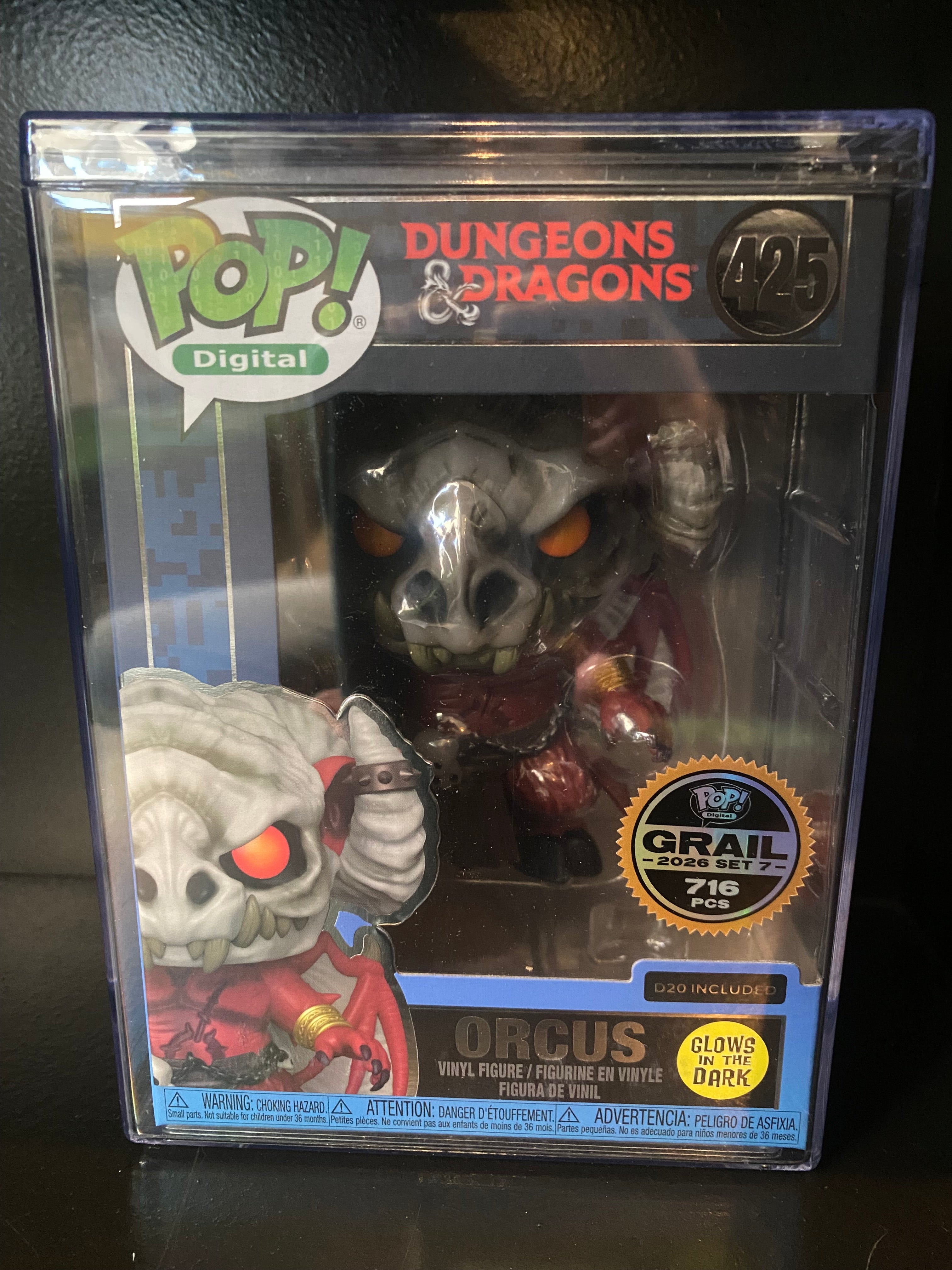 Funko Pop Digital - Dungeons and Dragons - Orcus -Glow In The Dark - Grail 2026 Set 7 - 716 PCS - 425