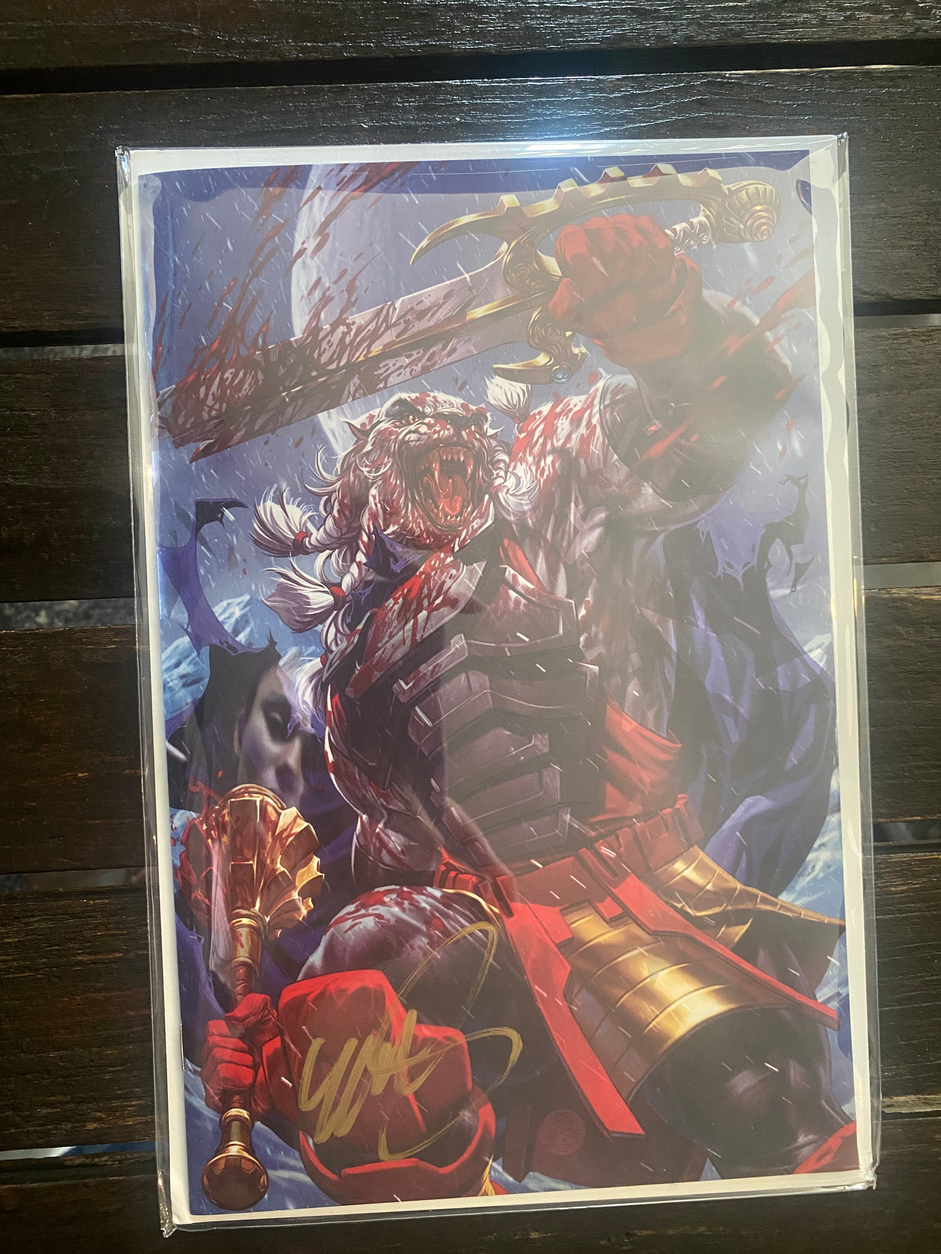 Invincible Universe: Battle Beast - SDCC - Signed - Cert of Authenticity: Mark Brooks 