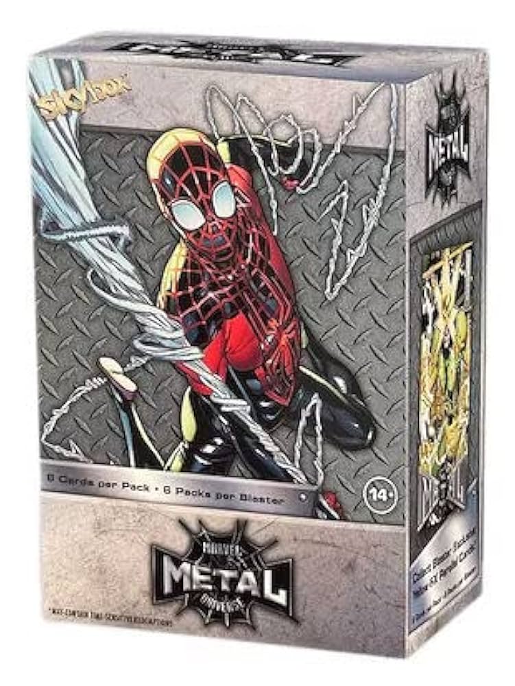 Sealed Marvel Spider-Man Metal Universe Trading Cards Blaster Box (Upper Deck)
