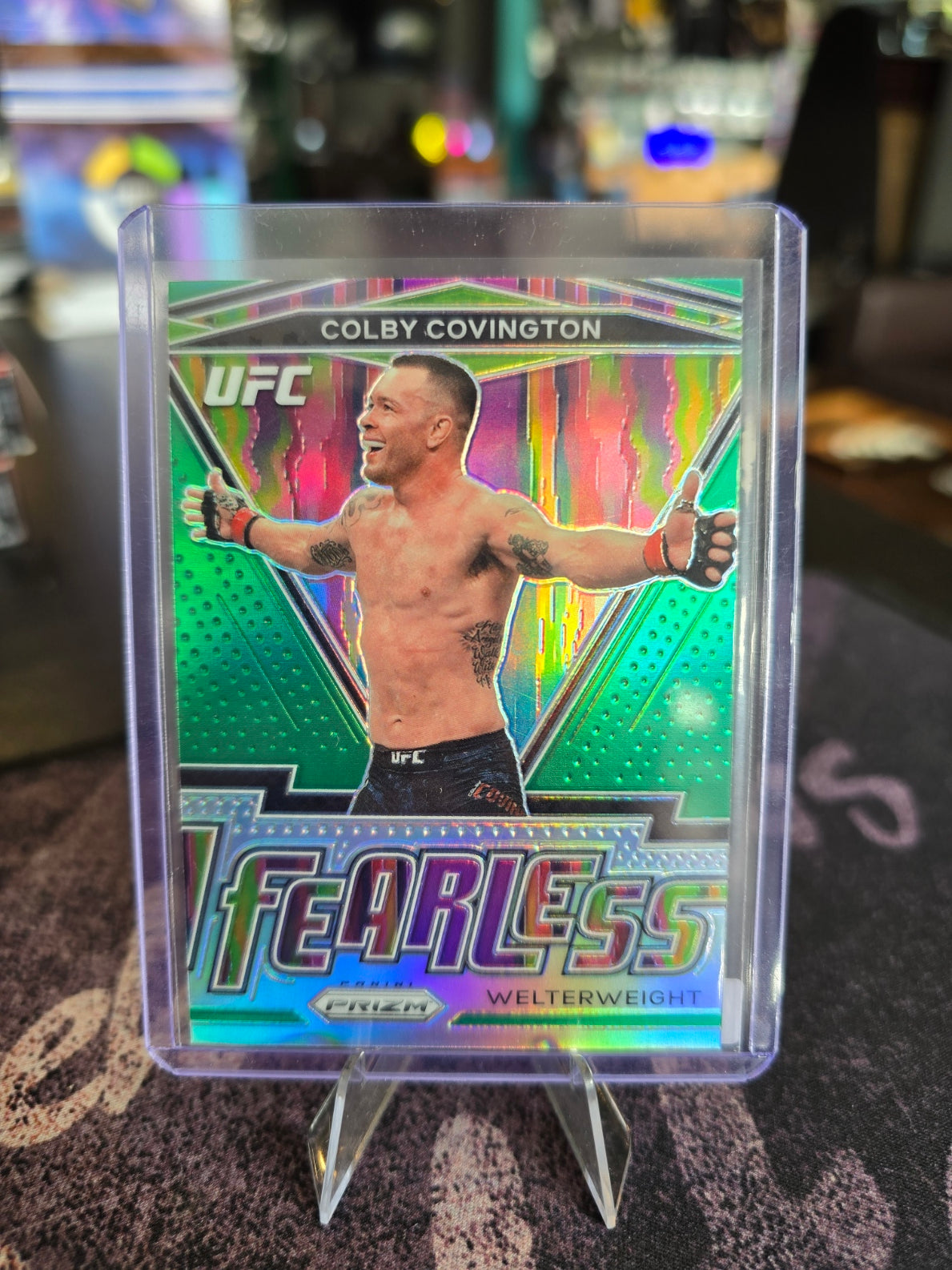 Panini Prizm UFC 2021 - Colby Covington 23 - Fearless Insert Green