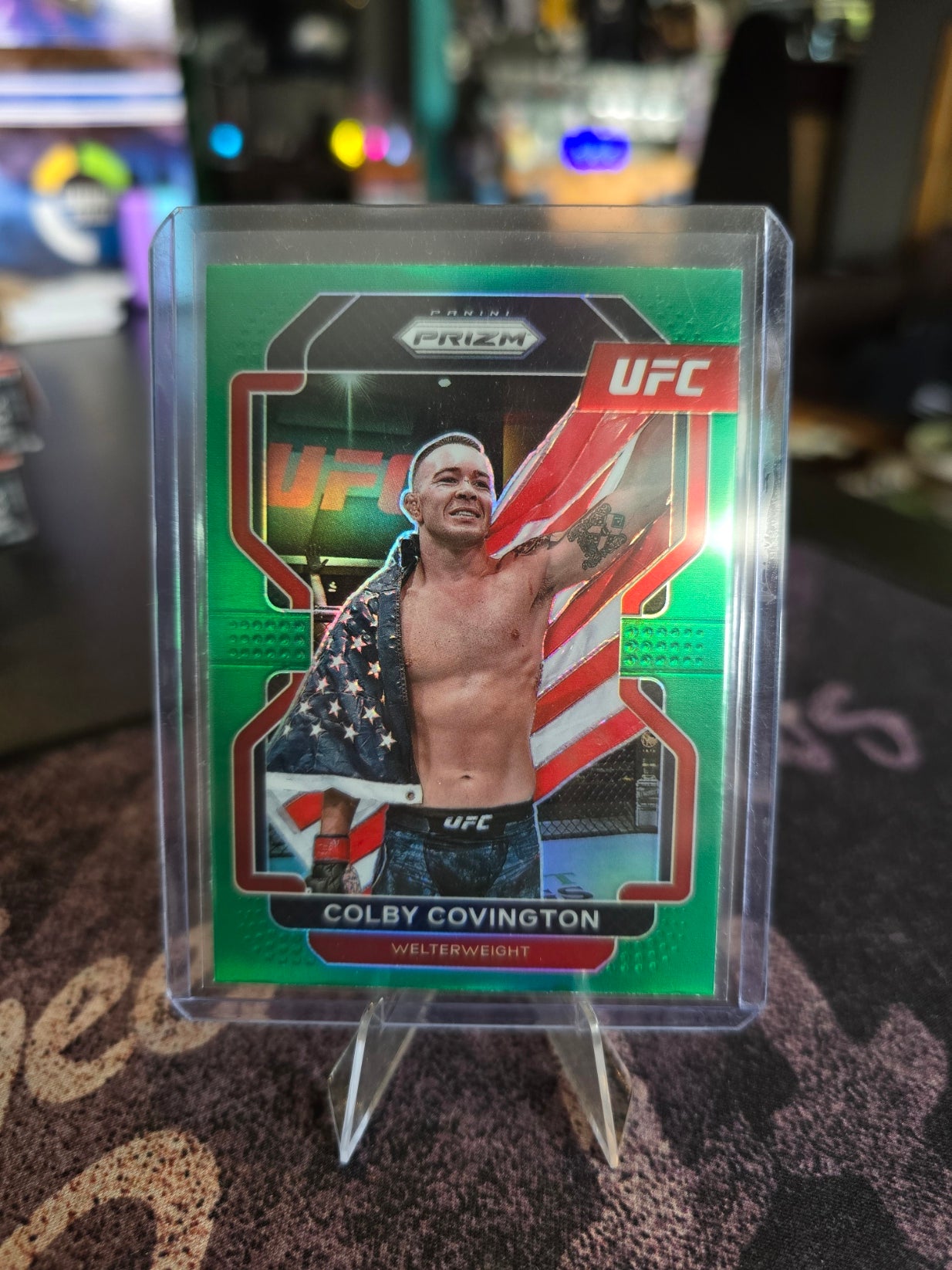 Panini Prizm UFC 2022 - Colby Covington 121 - Green