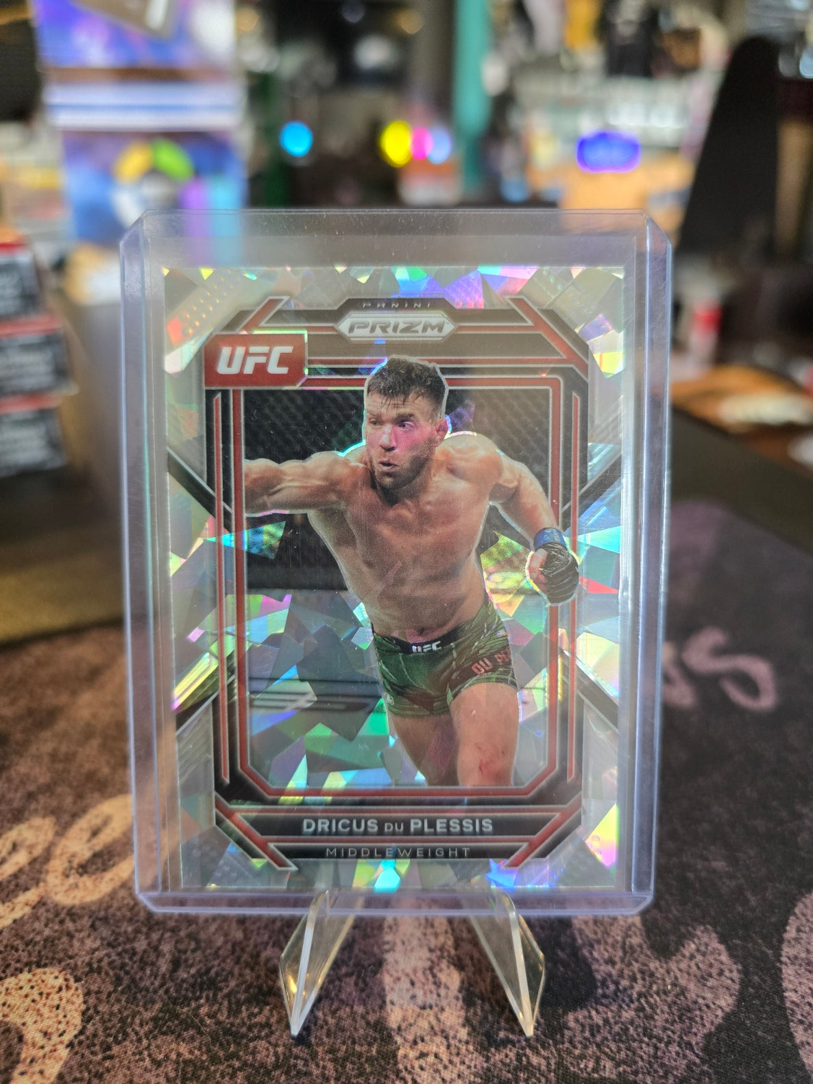 Panini Prizm UFC 2023 - Dricus Du Plessis 195 - Cracked Ice