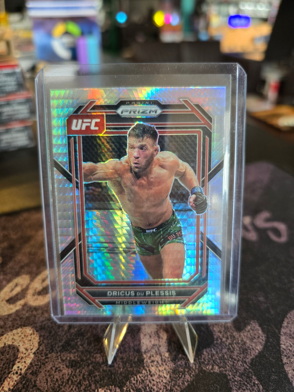 Panini Prizm UFC 2023 - Dricus Du Plessis 195 - Hyper Prizm