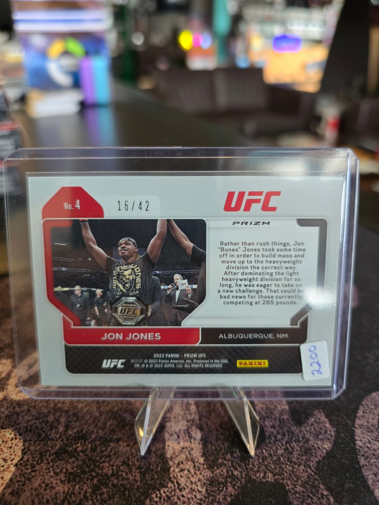 Panini Prizm UFC 2023 - Jon Jones 4 - Pink - 16/42