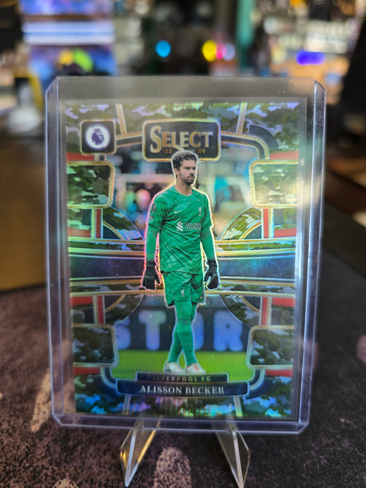Panini Select Premier League Soccer 2023-24 - Alisson Becker 54 - Liverpool FC - 066/175 Camo
