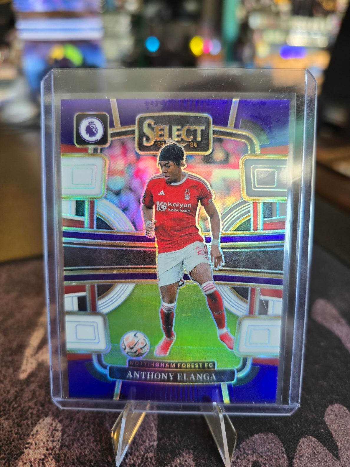 Panini Select Premier League Soccer 2023-24 - Anthony Elanga 78 - Nottingham Forrest FC - White Purple