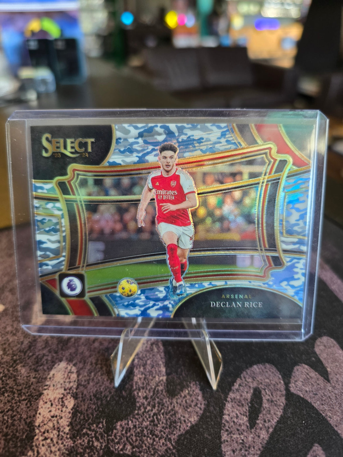 Panini Select Premier League Soccer 2023-24 - Declan Rice 221 - Arsenal - 048/110 Winter Camo Field Level