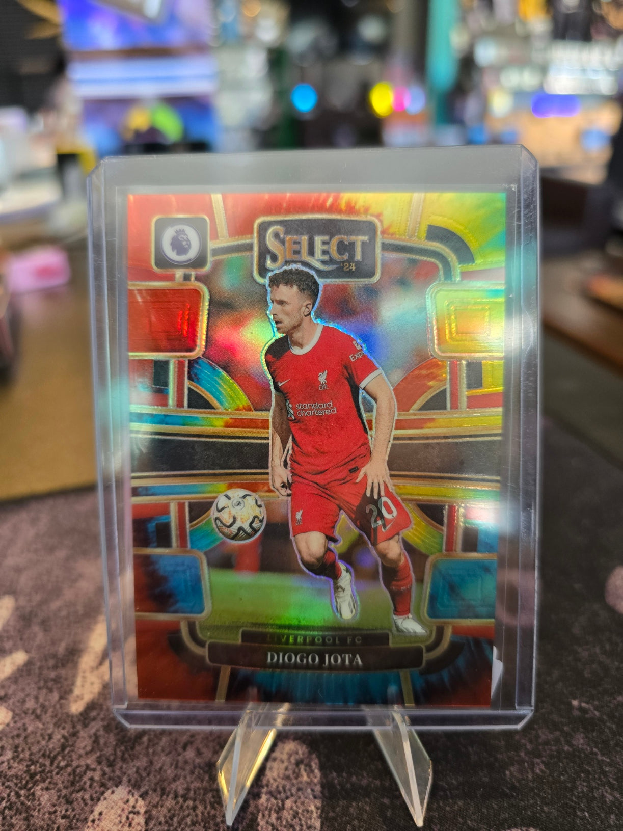 Panini Select Premier League Soccer 2023-24 - Diogo Jota 55 - Liverpool FC - 42/49 Tie-Dye Prizm