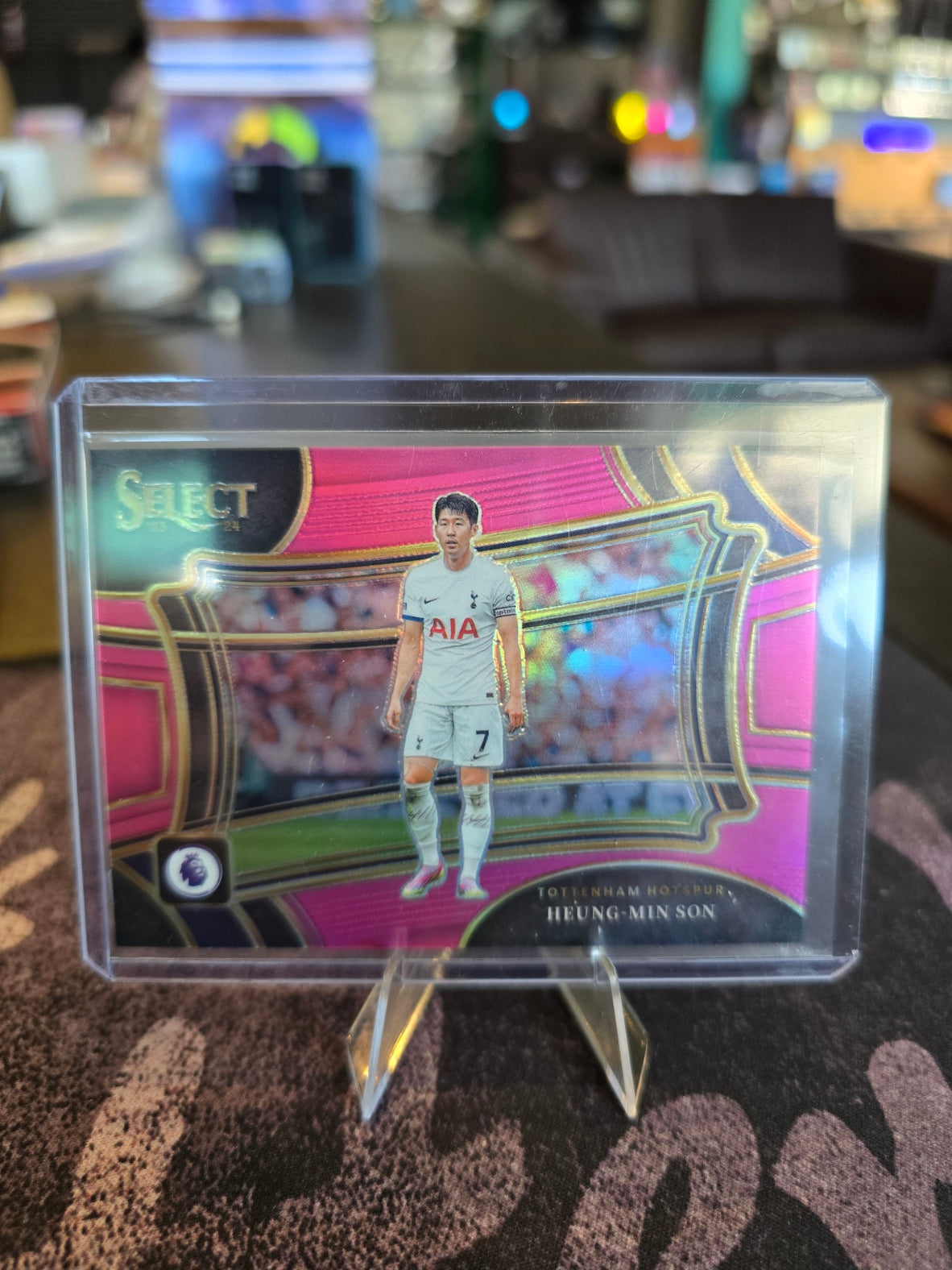 Panini Select Premier League Soccer 2023-24 - Heung-Min Son 218 - Tottenham Hotspurs - 70/99 Pink Field Level