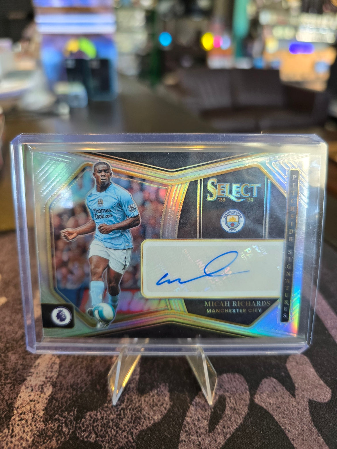 Panini Select Premier League Soccer 2023-24 - Micah Richards PS-MR - Manchester City - Pitchside Signatures Auto