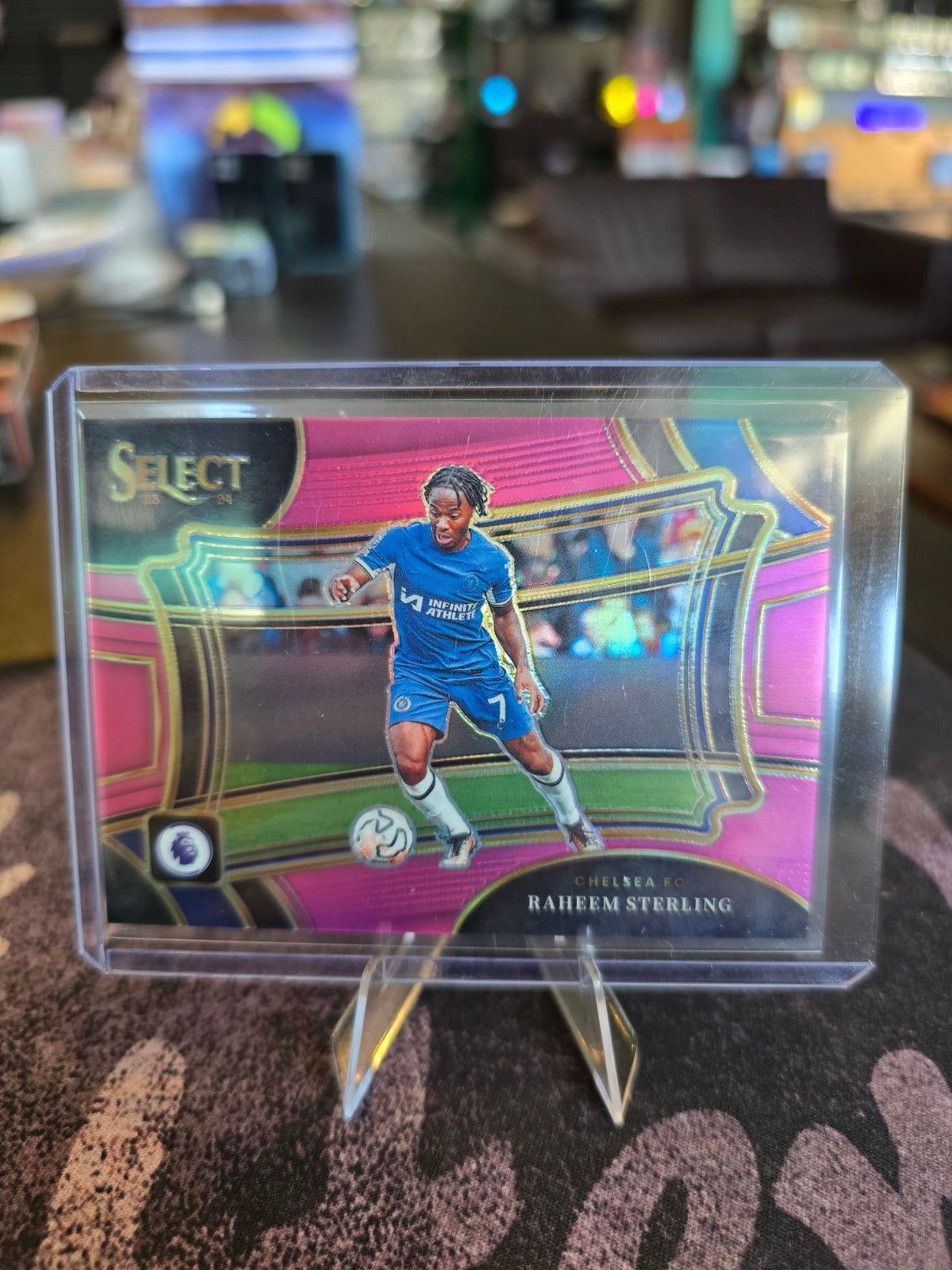 Panini Select Premier League Soccer 2023-24 - Raheem Sterling 230 - Chelsea FC - 45/99 Pink Field Level