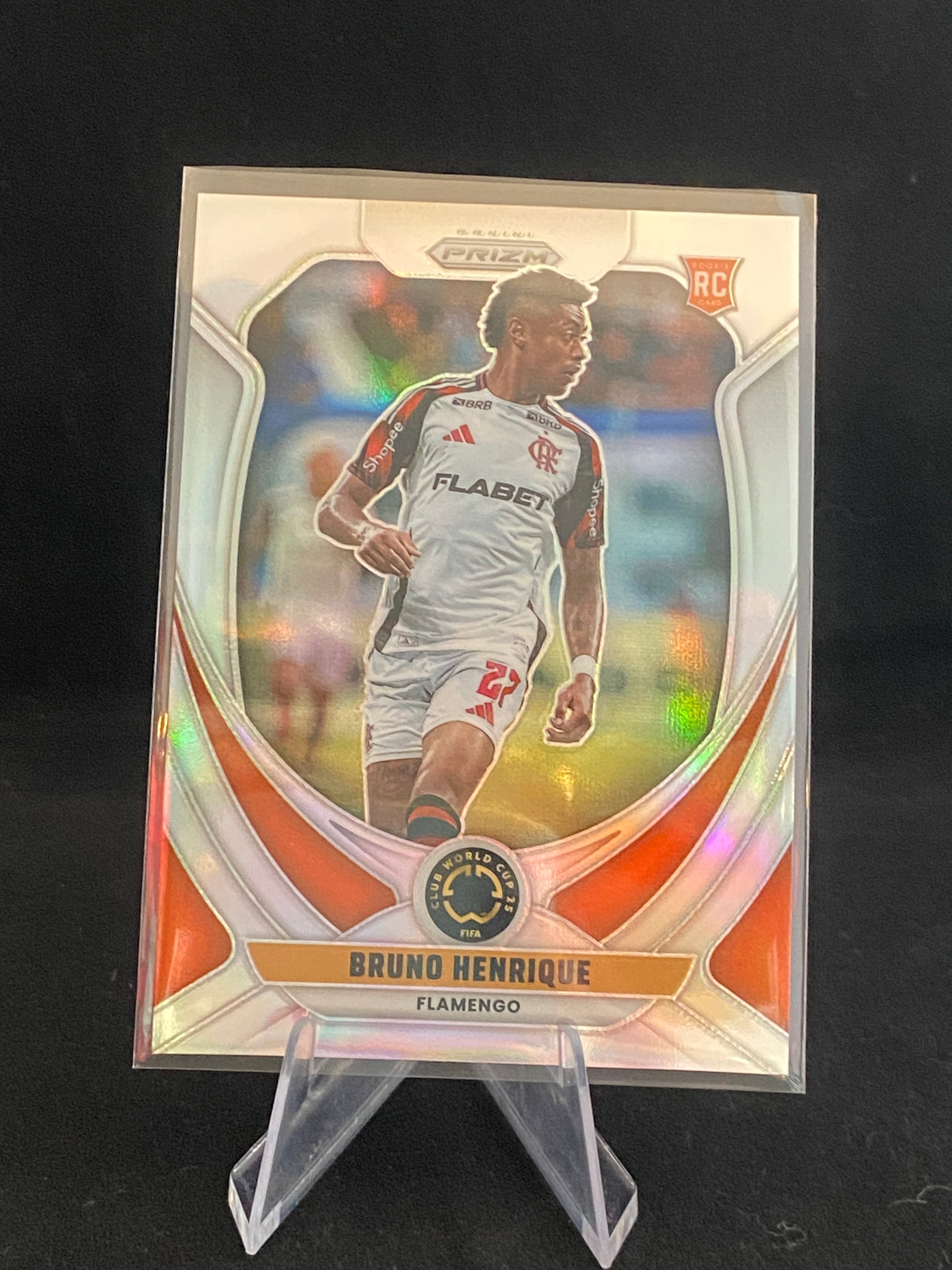 Panini Prizm FIFA Club World Cup 2025 - Bruno Henrique - RC - Rookie Card - No.104